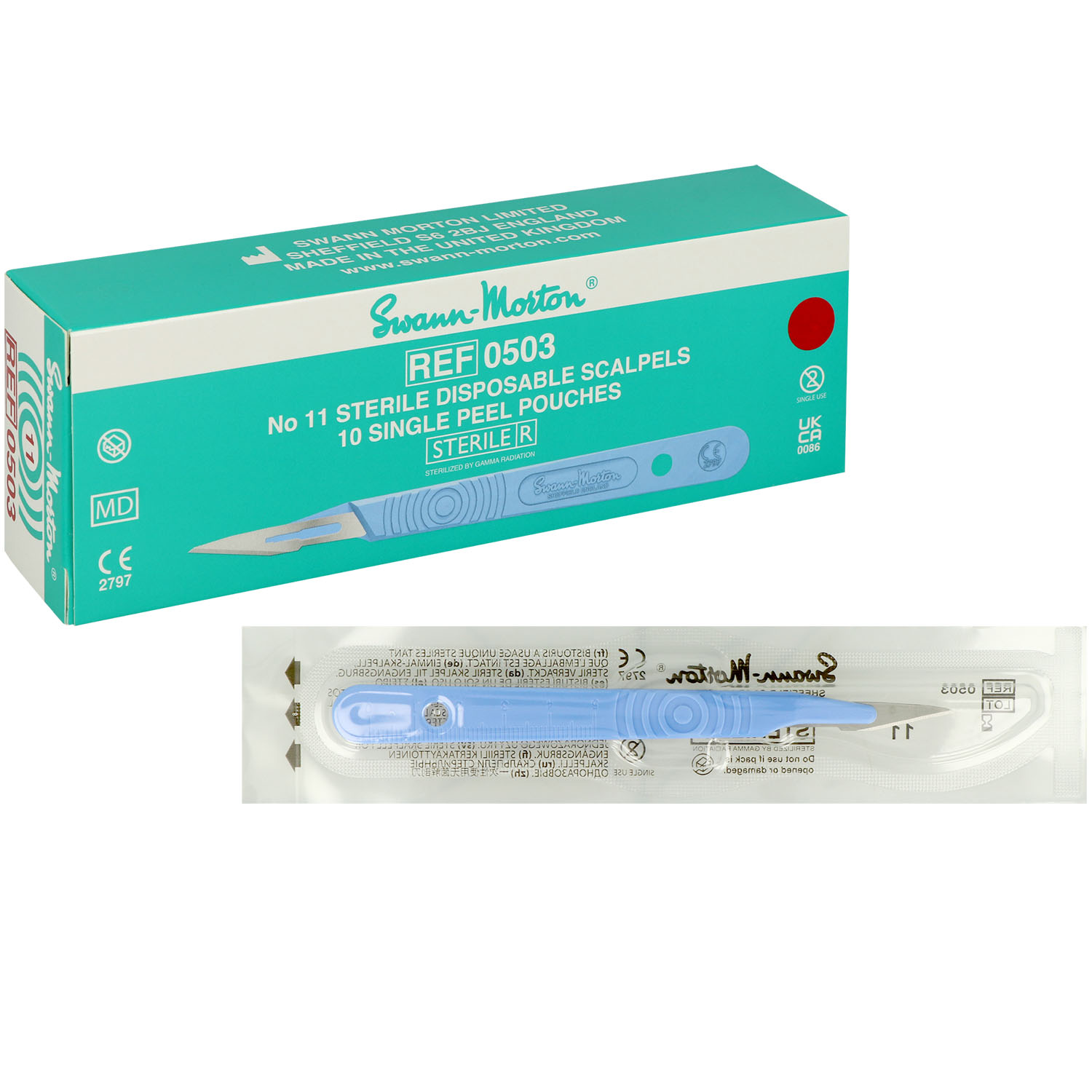 Einmalskalpelle Swann-Morton Figur 11 - 10 St.