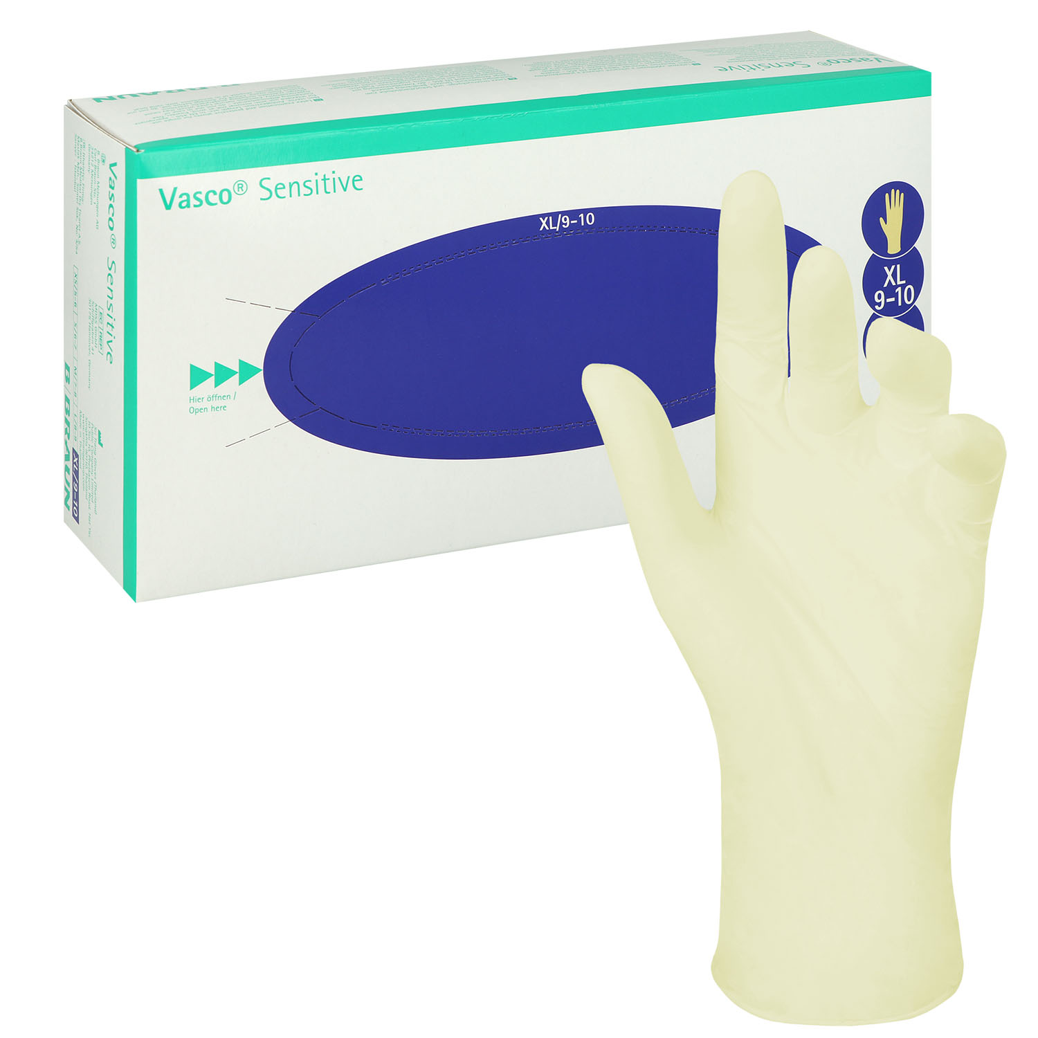ASCO sensitive Untersuchungshandschuhe aus Latex Gr. XL - 90 St.