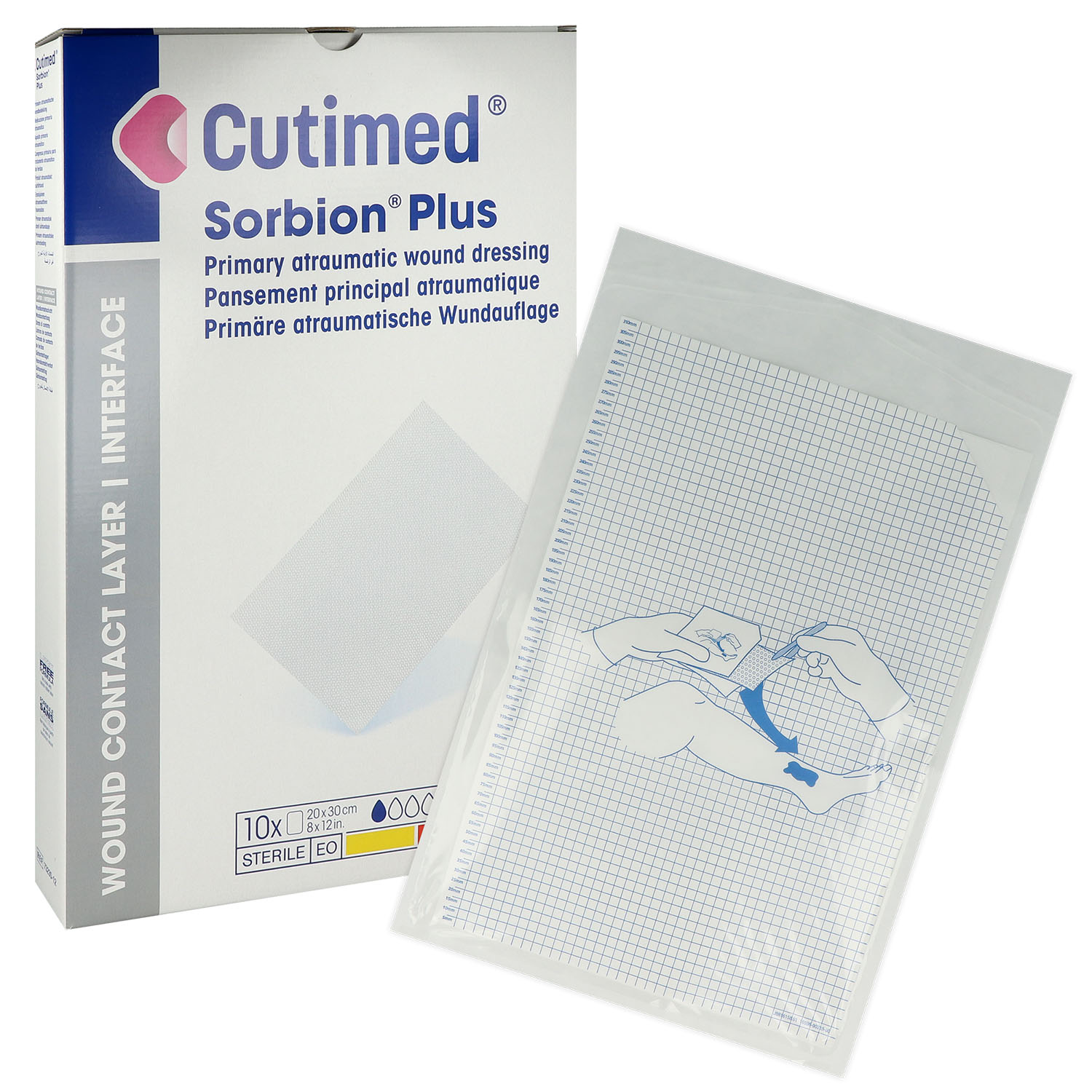 Cutimed Sorbion Plus primäre atraumatische Wundkontaktschicht