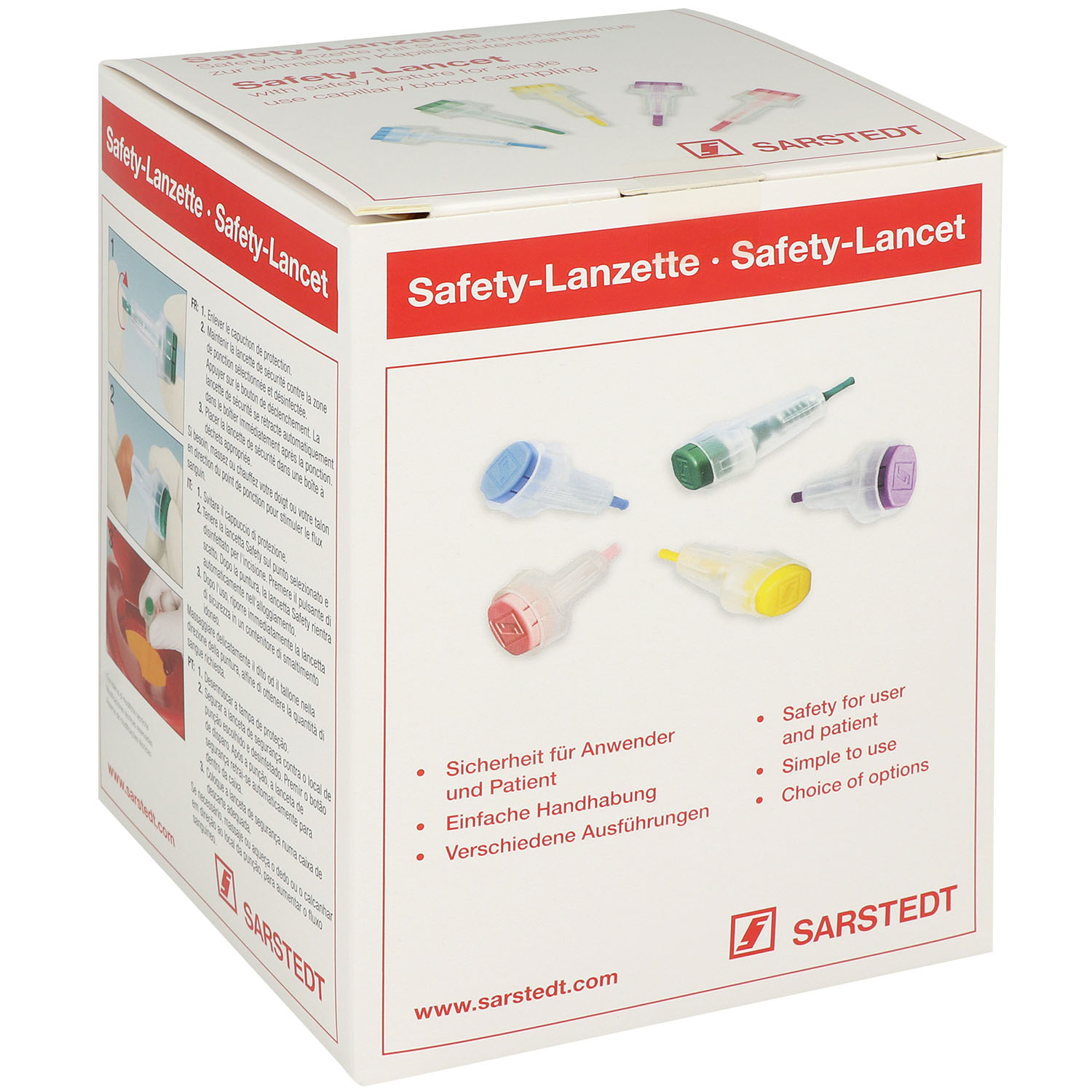 Safety-Lanzetten Super - Klinge 1.50 mm breit - Tiefe 1.6 mm - lila