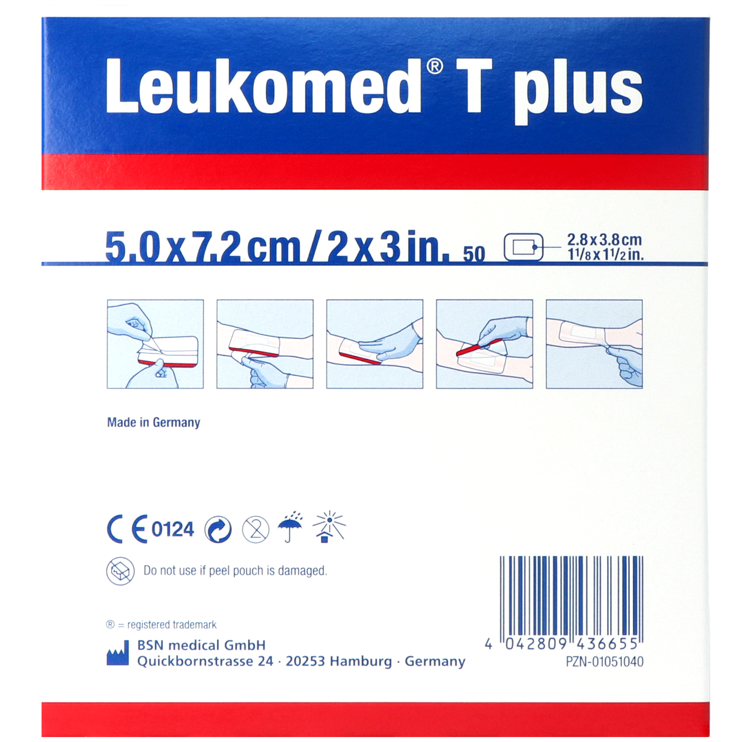 Leukomed T plus sterile Wundpflaster/Wundverband