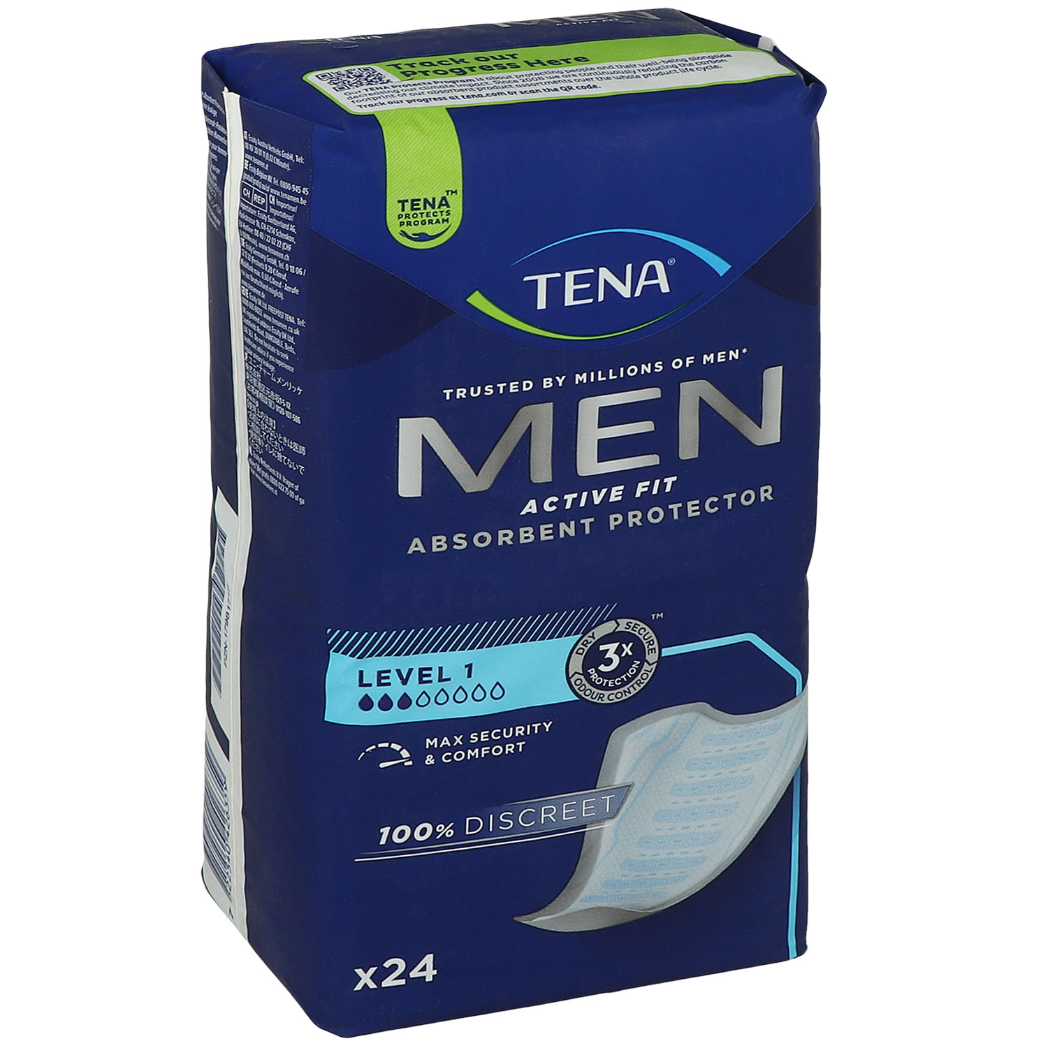 TENA Men Active Fit - Inkontinenzeinlage Level 1 Light - 24 St.