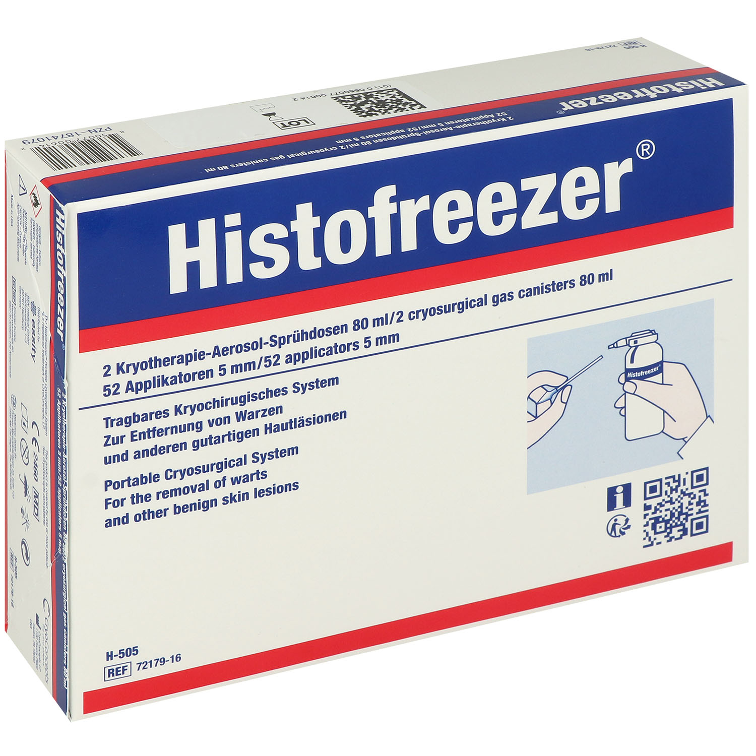 Histofreezer medium 5 mm mit 52 Applikatoren
