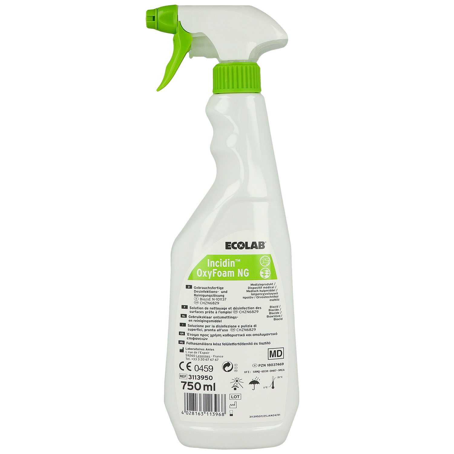 Incidin OxyFoam NG 750 ml Flächenschnelldesinfektion | ECO 3113950 Incidin OxyFoam NG 750 ml Flächenschnelldesinfektion | ECO 3113950