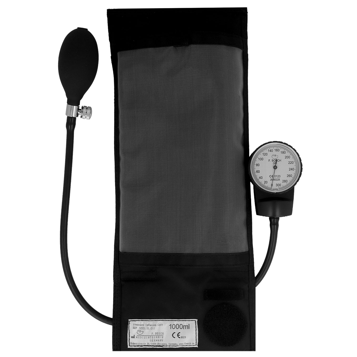 Druckinfusionsmanschette für 500/1000 ml kpl. mit Manometer und Gebläse
