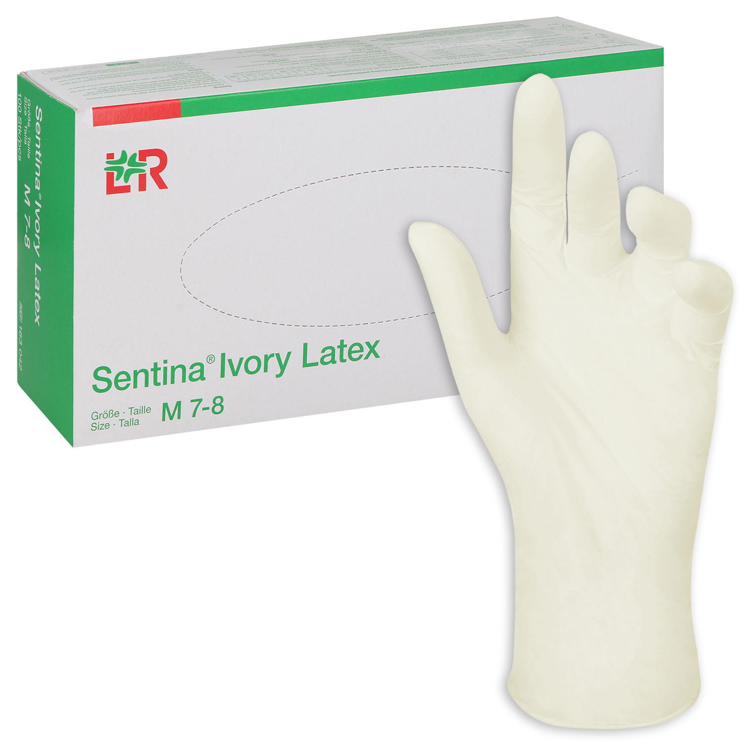 Sentina Ivory Latex-Untersuchungshandschuhe