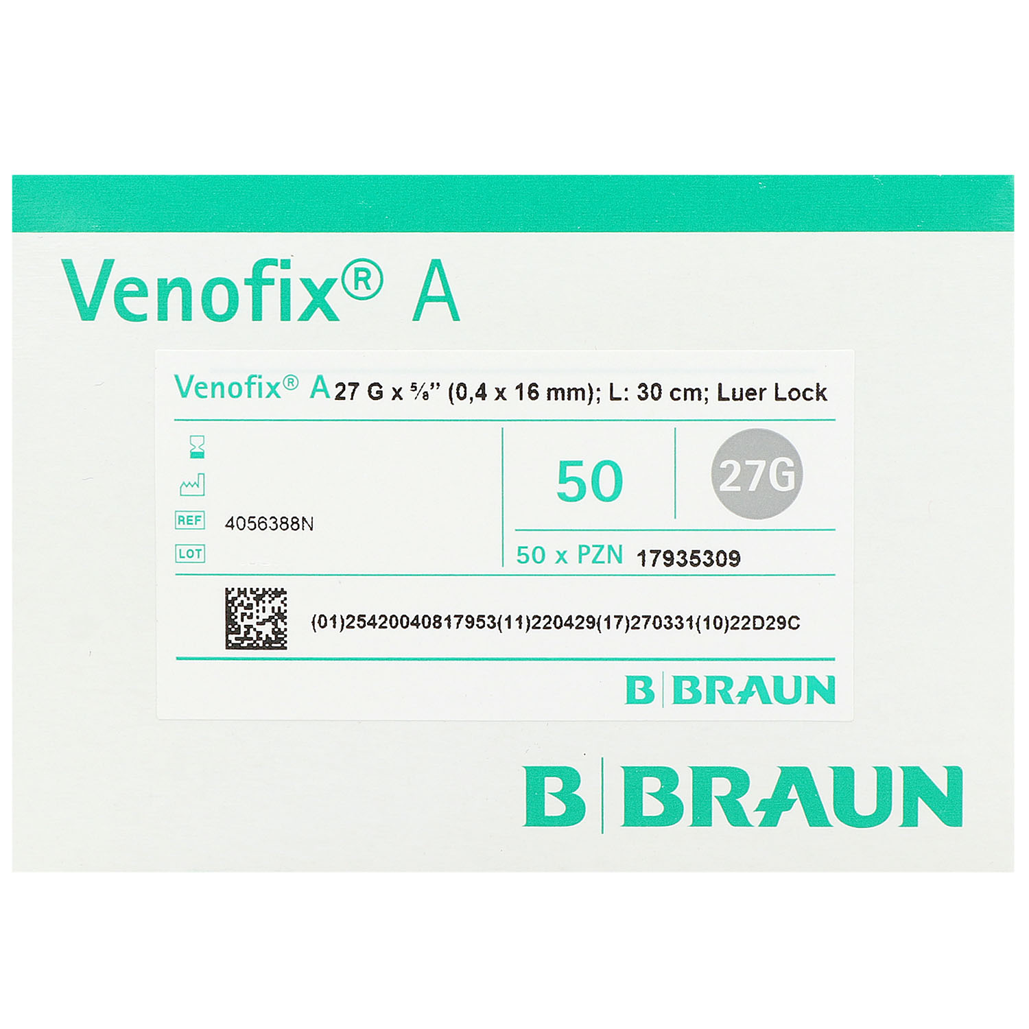 Venofix A Punktionskanüle, Venenpunktionsbestecke Venofix A Punktionskanüle, Venenpunktionsbestecke
