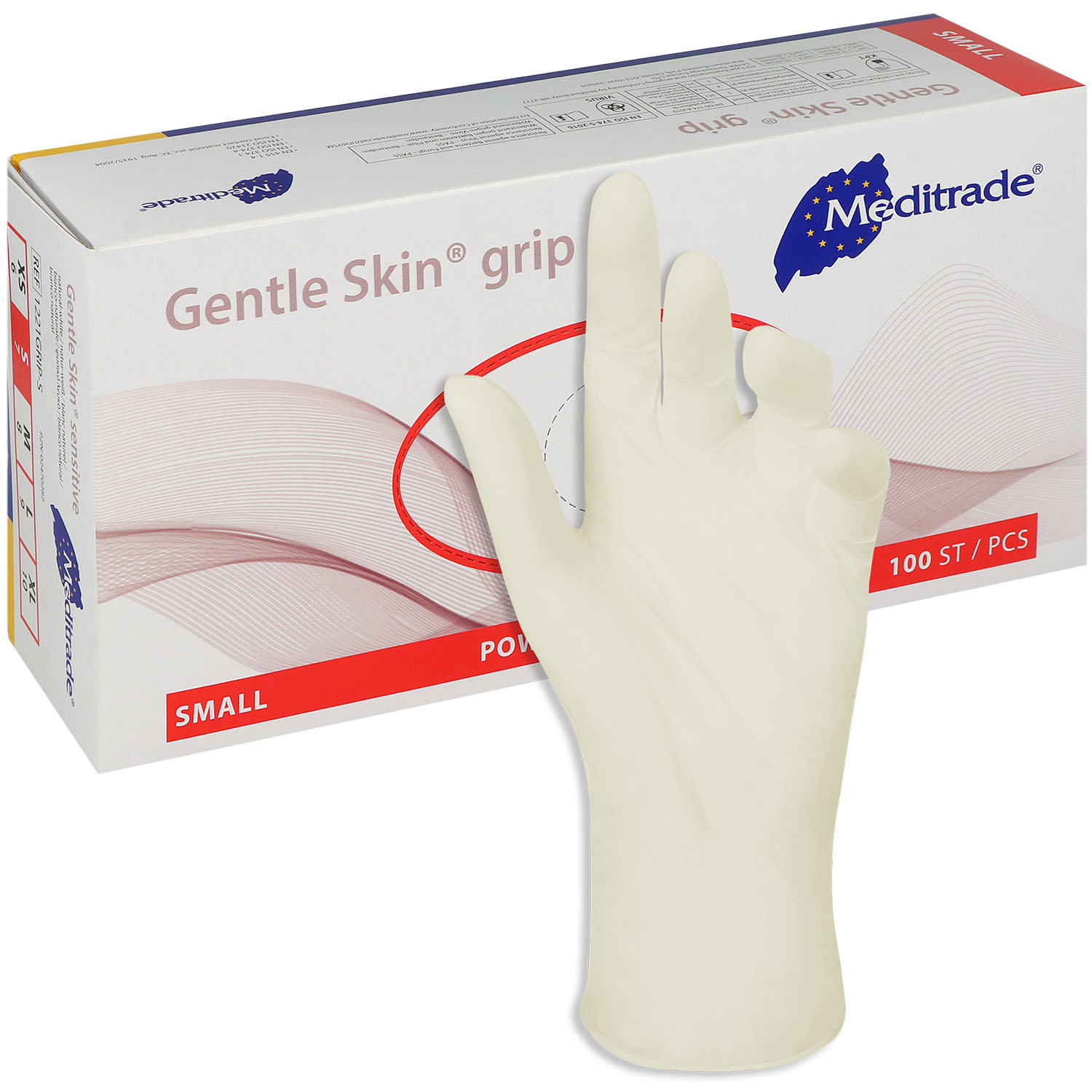 Gentle Skin grip Latexhandschuh Gr. S - 100 St. (unsteril, puderfrei)