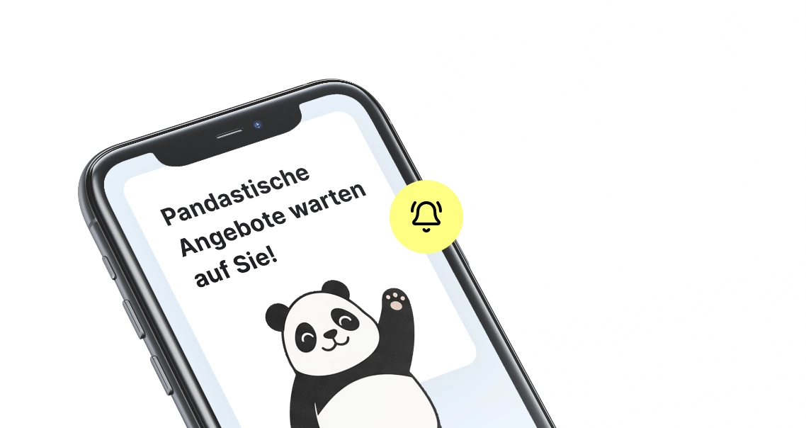 Smartphone mit praxispanda Newsletter-Vorschau