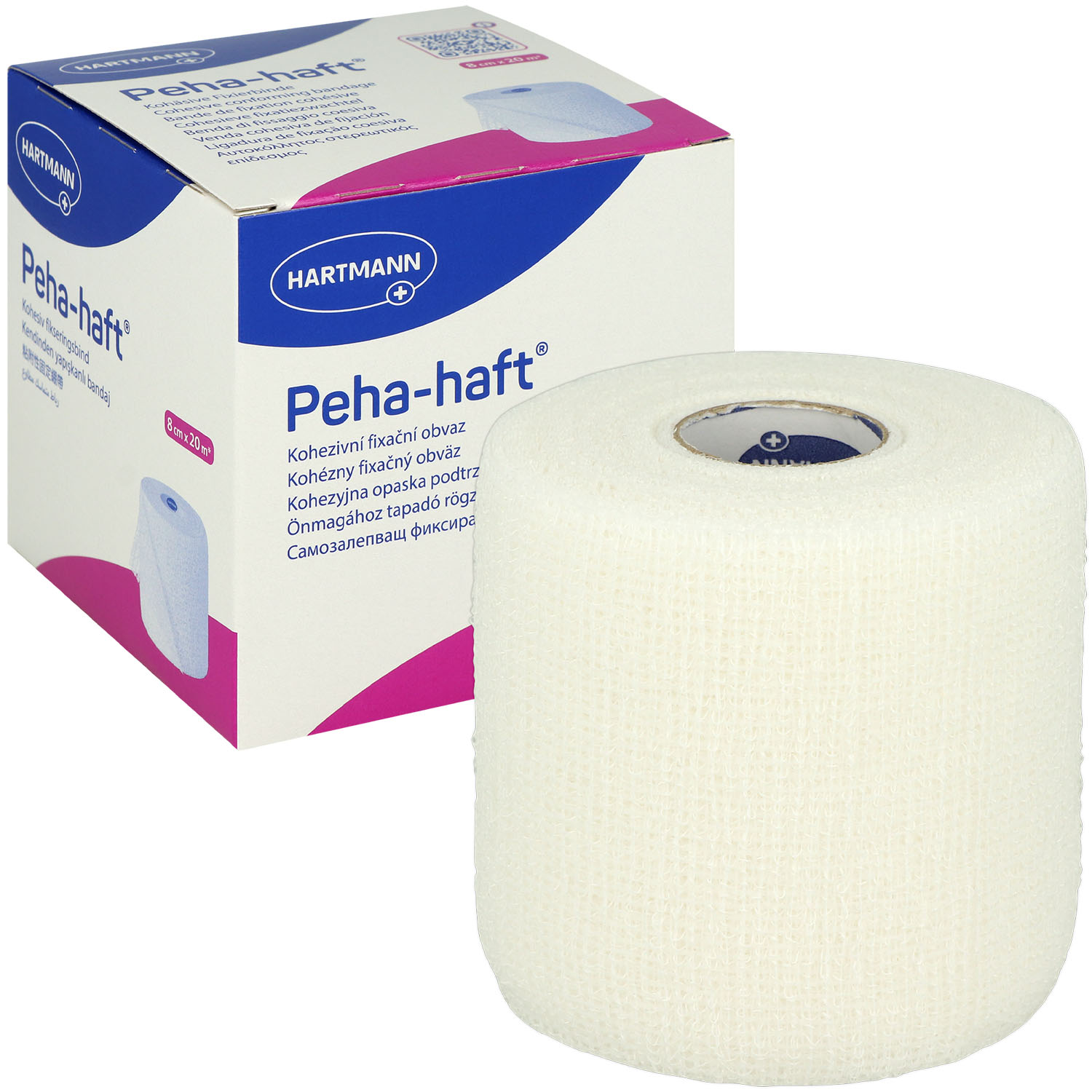 Peha-Haft Fixierbinde weiß latexfrei 4 cm x 4 m - 1 St.