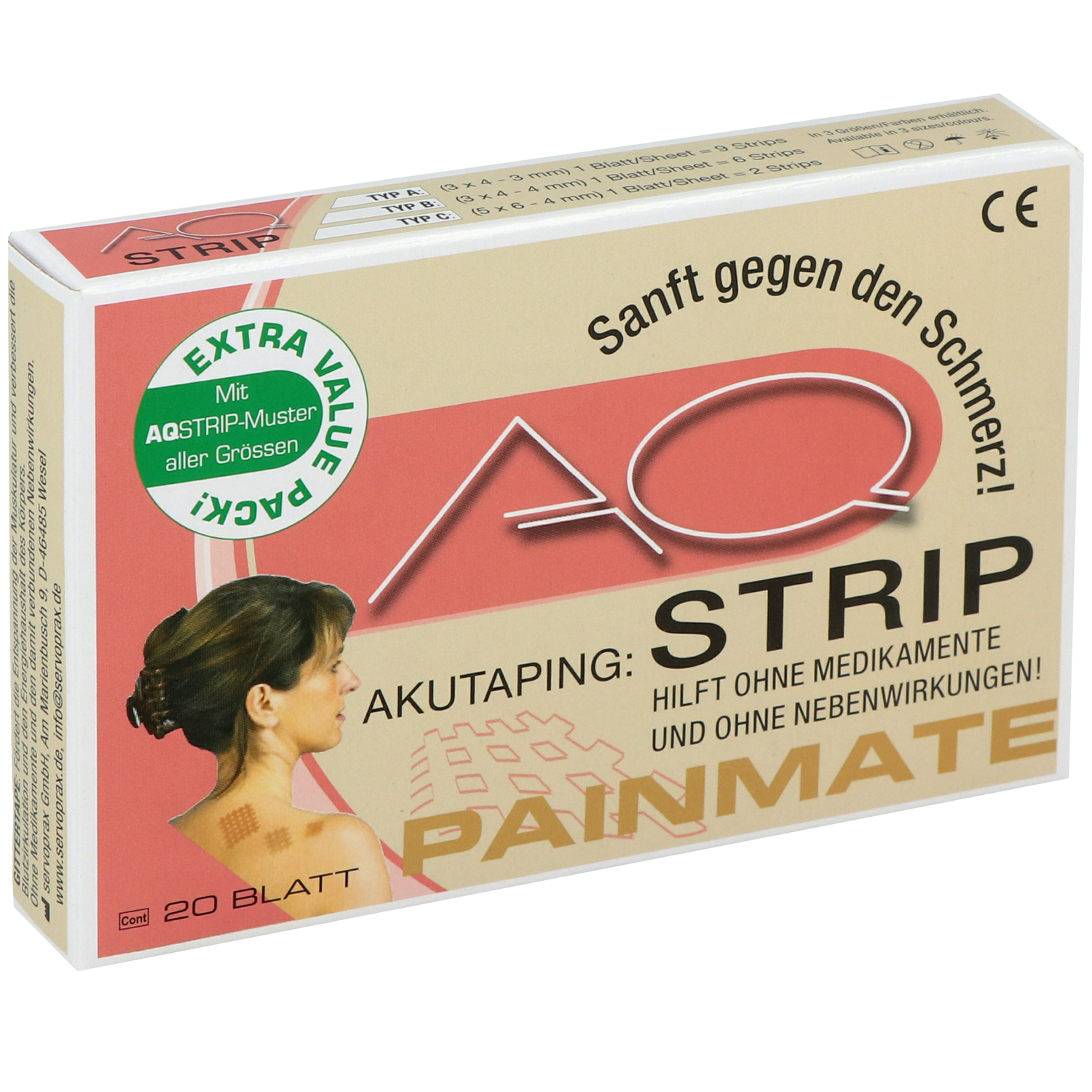 AQ-Strip Gittertape zur Kinesiologie