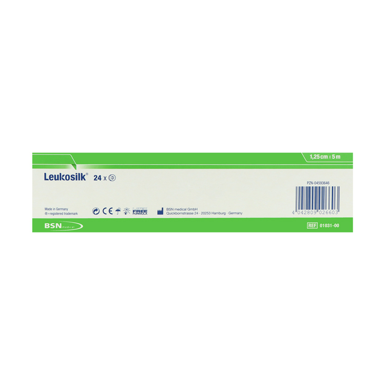Leukosilk Fixierpflaster, Rollenpflaster
