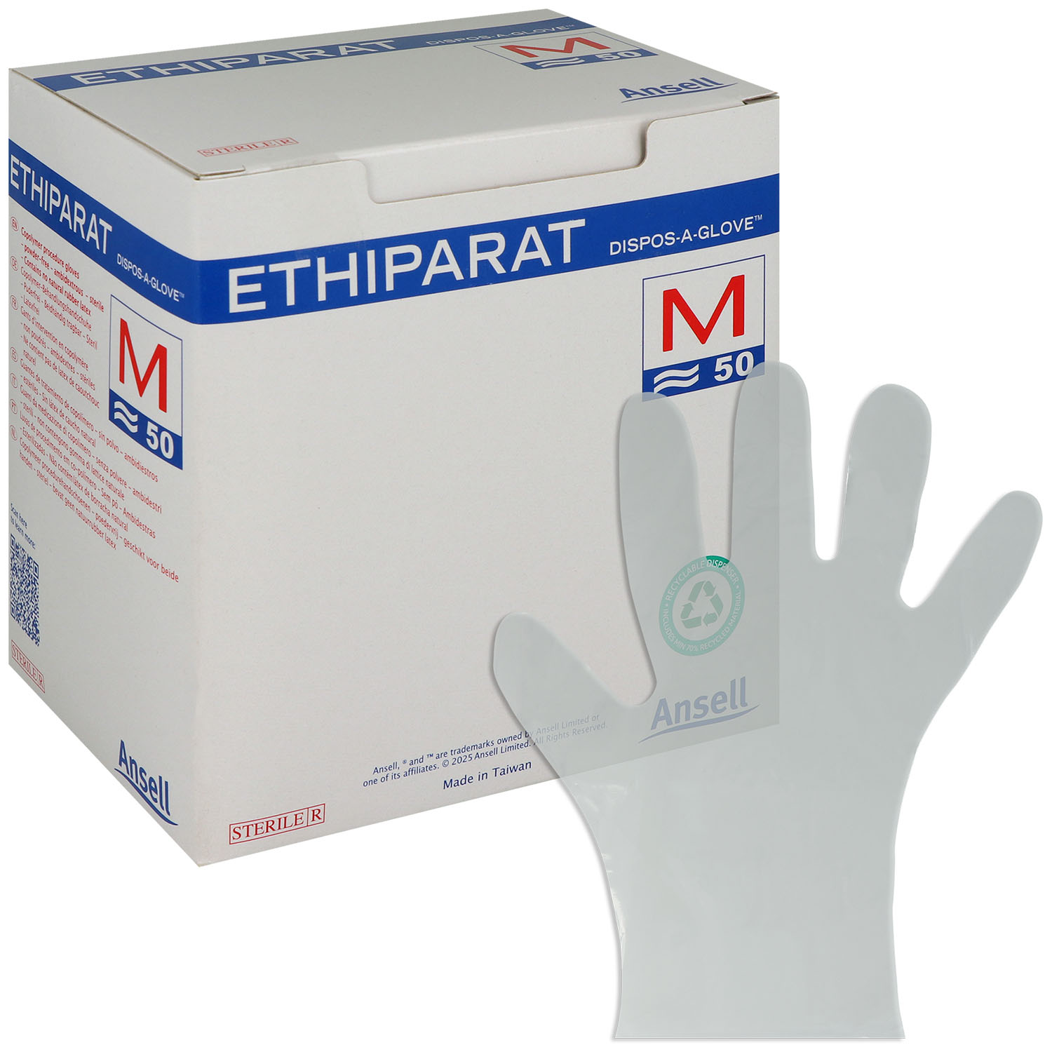 Ethiparat Einmalhandschuhe steril Gr. M - 50 St.