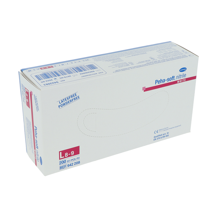 Peha-soft nitrile white Untersuchungshandschuhe, puderfrei