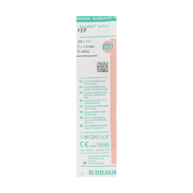 Vasofix Safety, Sicherheitsvenenverweilkanüle mit Zuspritzport