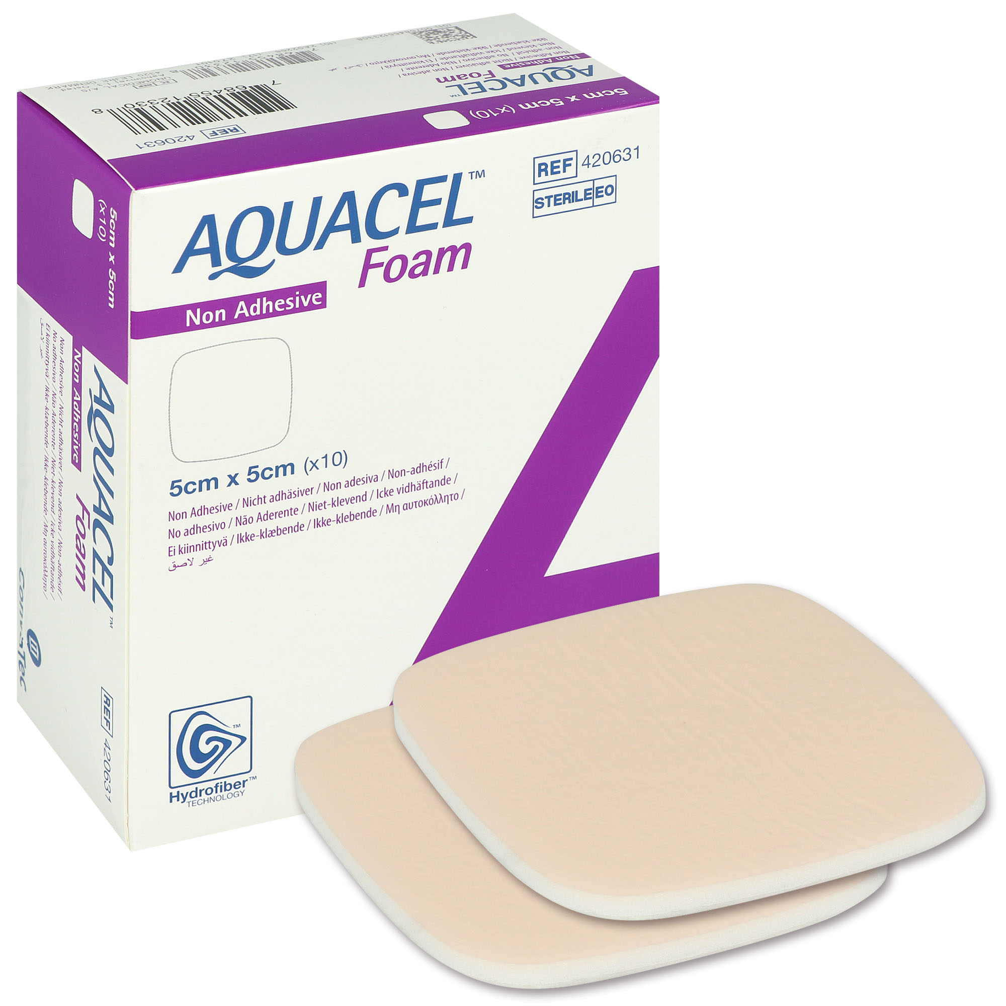 Aquacel Foam nicht adhäsiv günstig 5 x 5 cm - 10 St.
