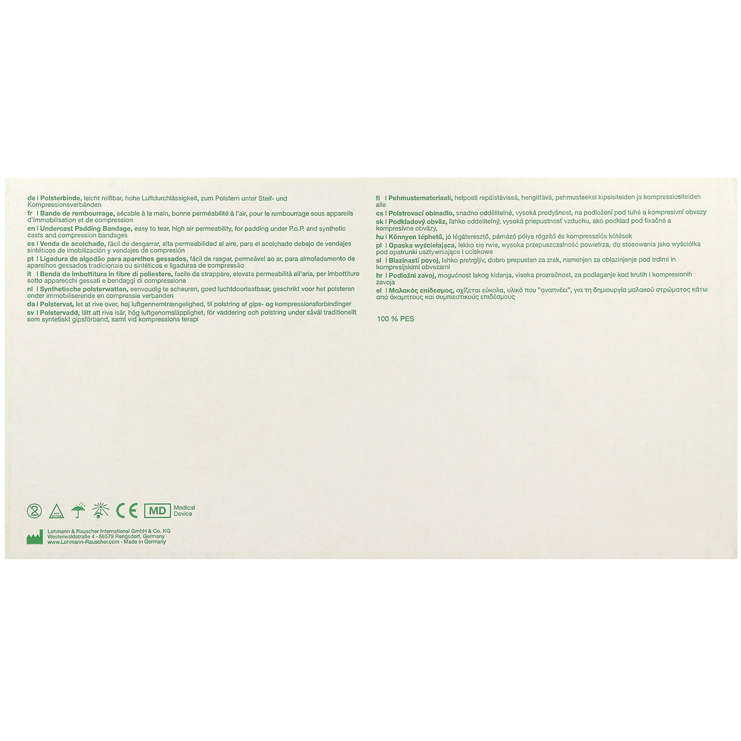 Cellona Synthetikwatte, versch. Breiten / Länge 3m Cellona Synthetikwatte, versch. Breiten / Länge 3m