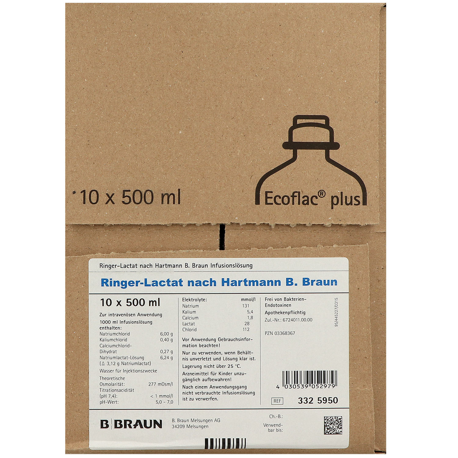 Ringer Lactat Infusionslösung Ecoflac Plus