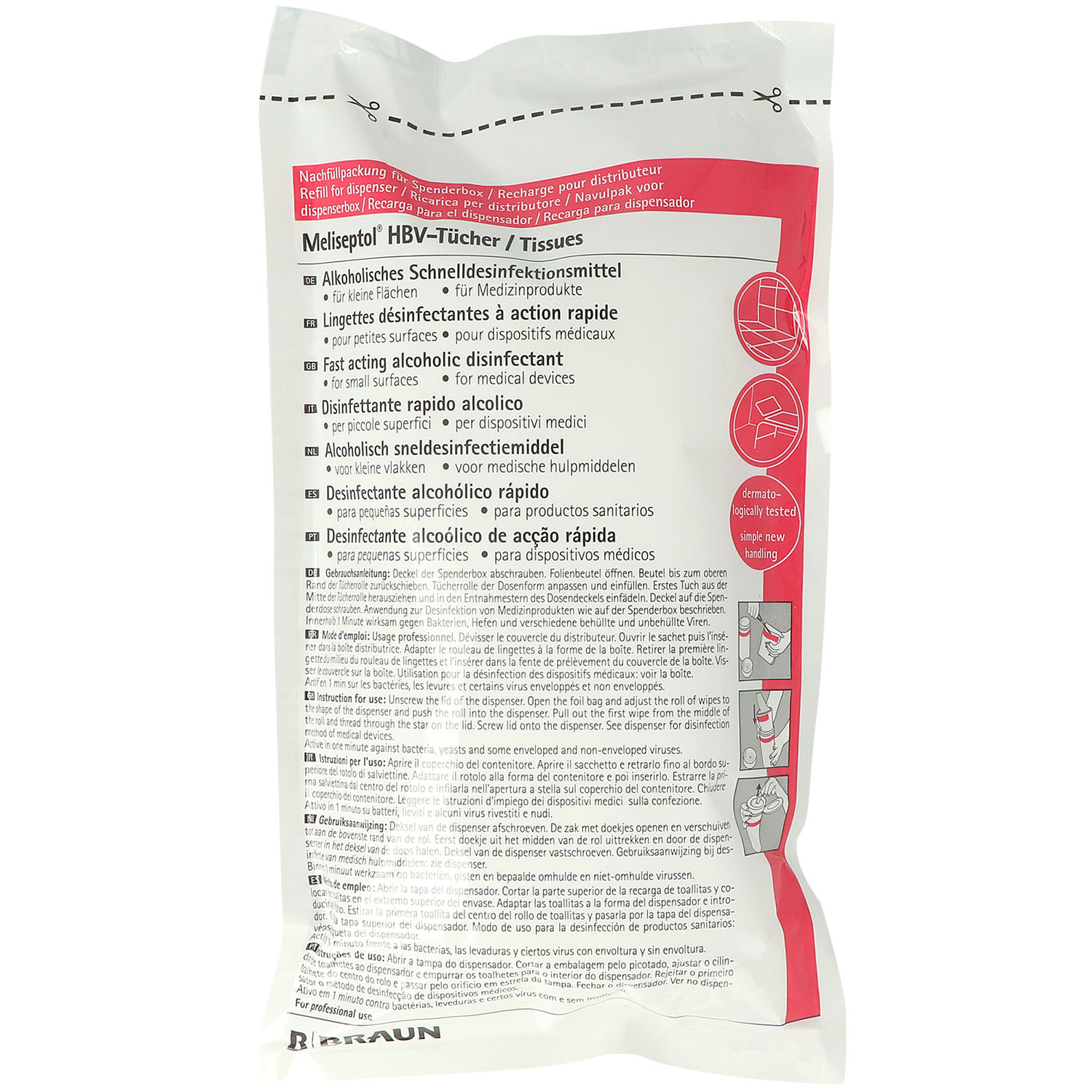 Desinfektionstücher Nachfüllpackung - 100 St.