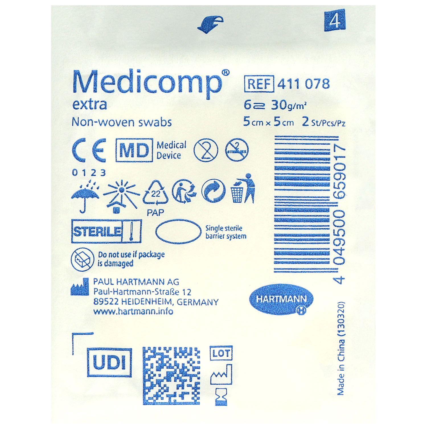 Medicomp Extra Vlieskompressen