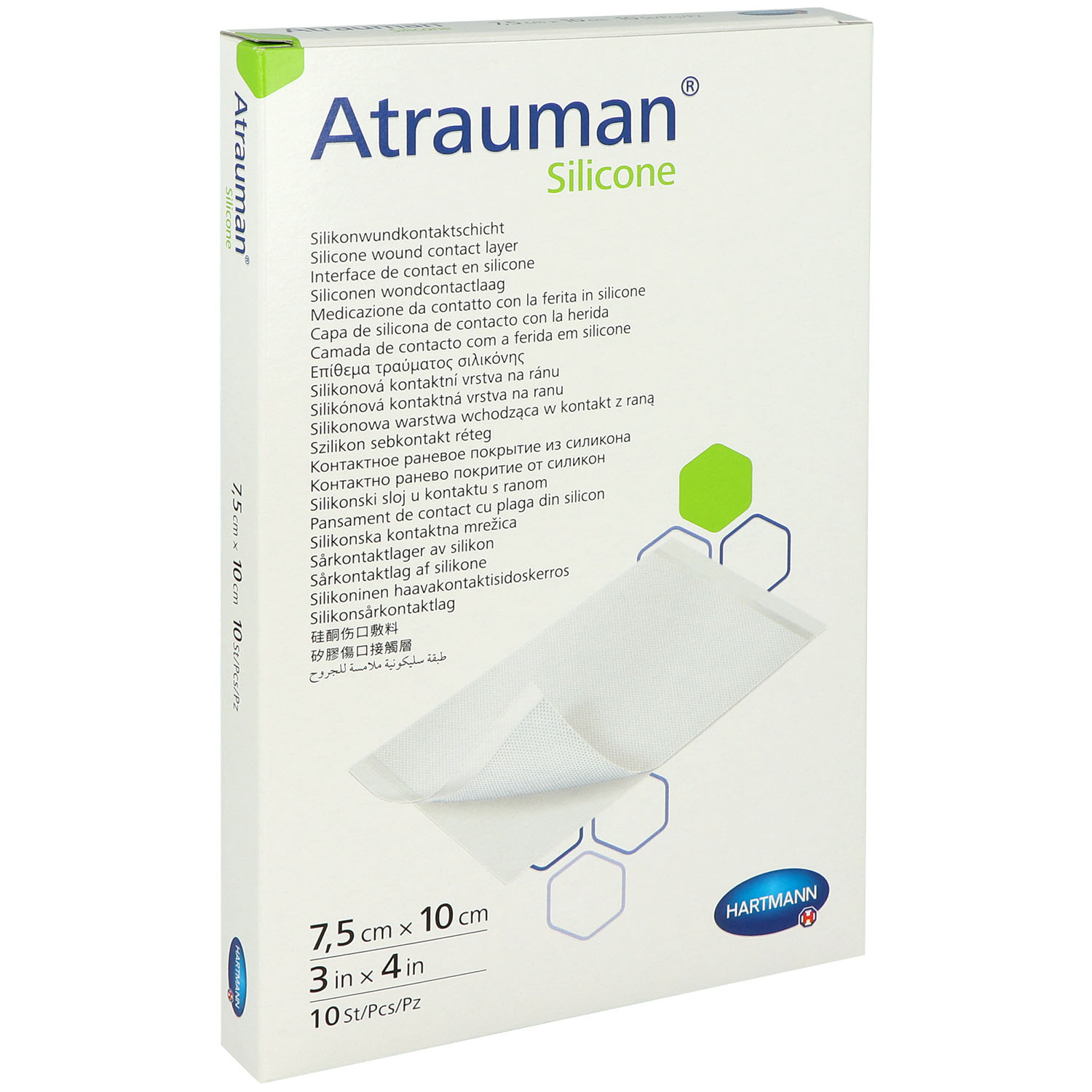 Atrauman Silicone 7.5 x 10 cm - 10 Stück