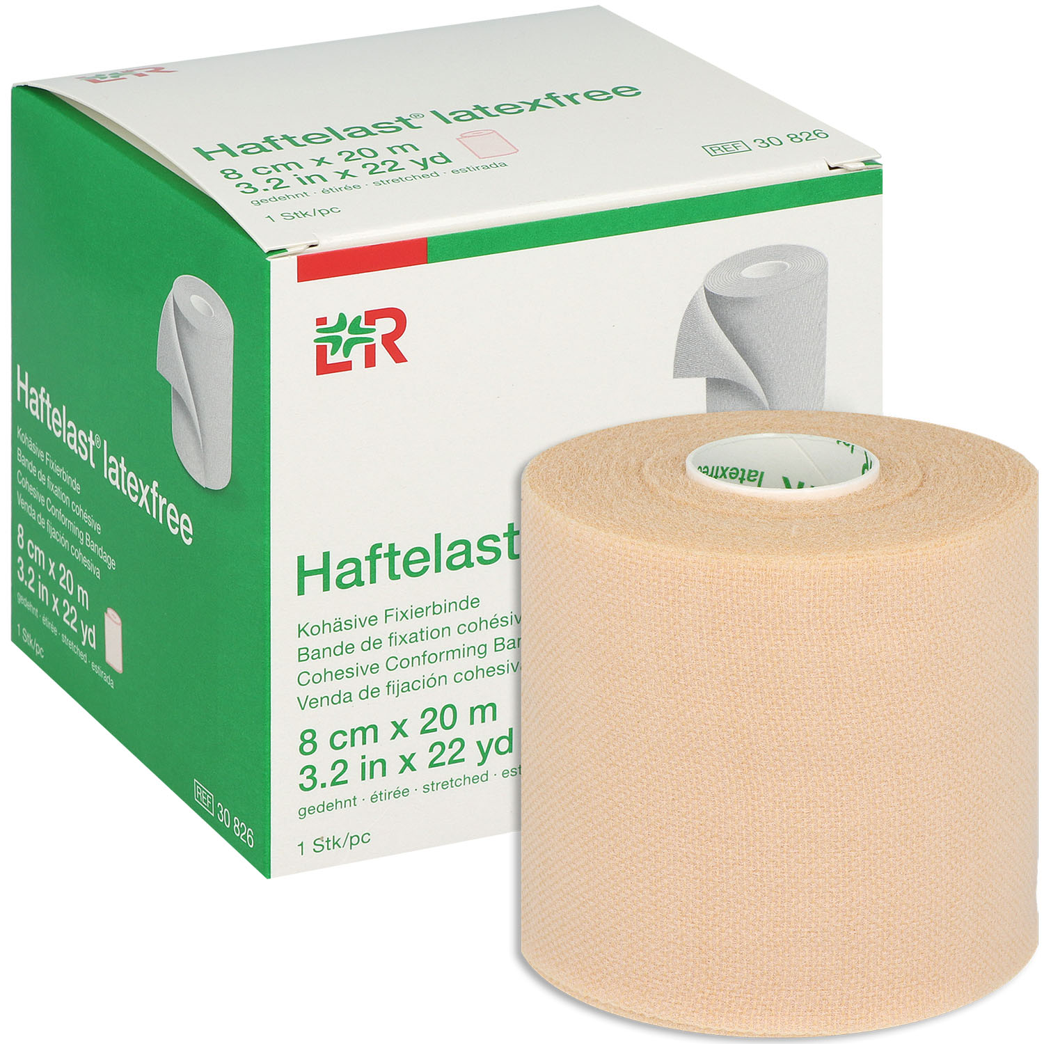 HAFTELAST Fixierbinde 8 cm x 20 m