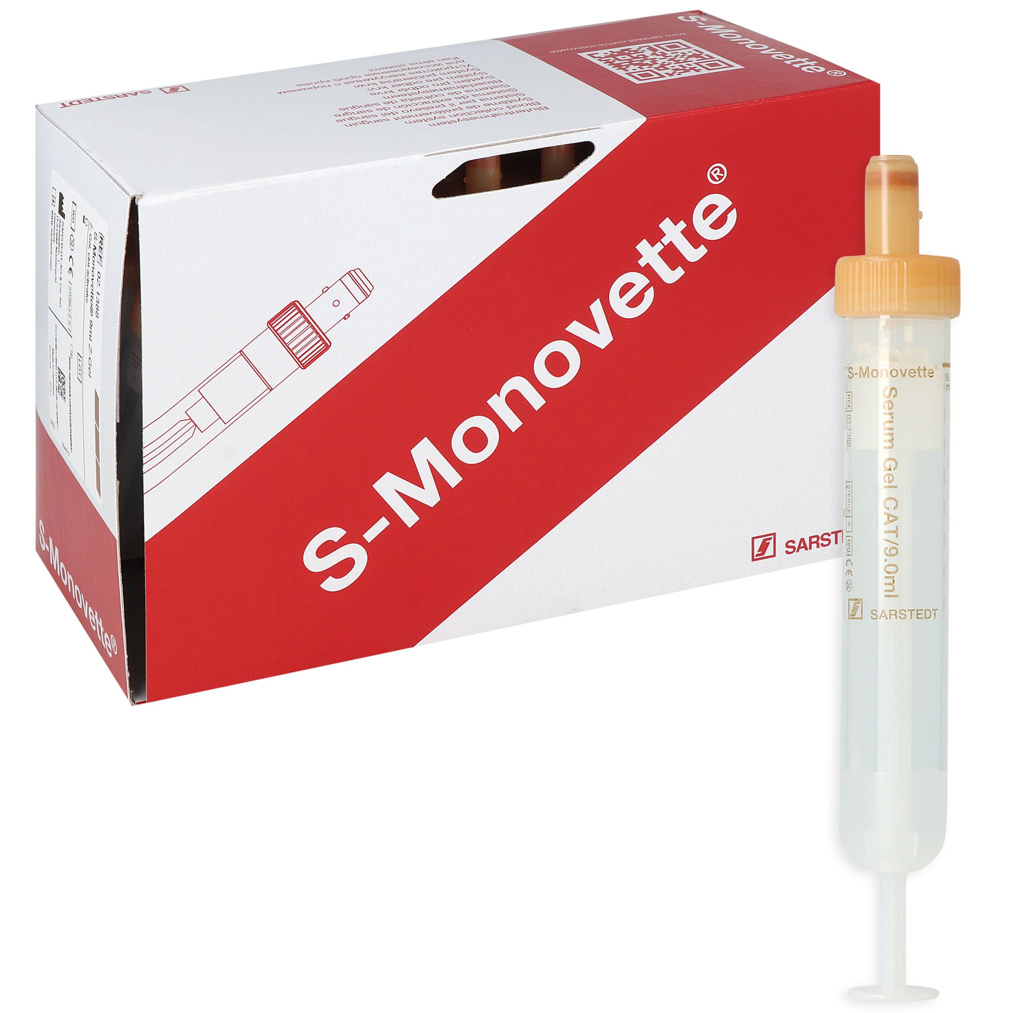 S-Monovette Serum-Gel mit Kunststoffetikett