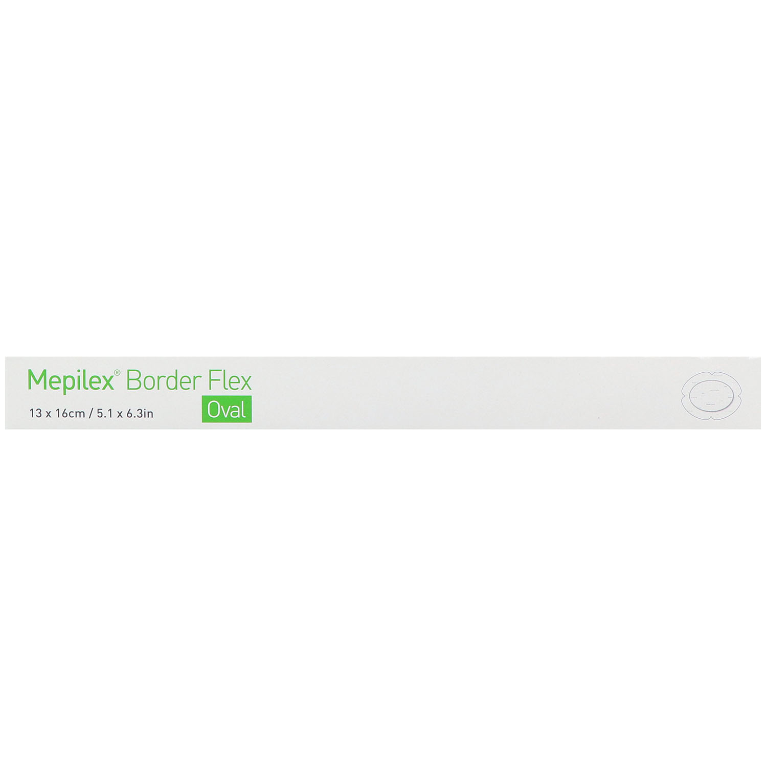 Mepilex Border Flex Oval haftend Schaumverband