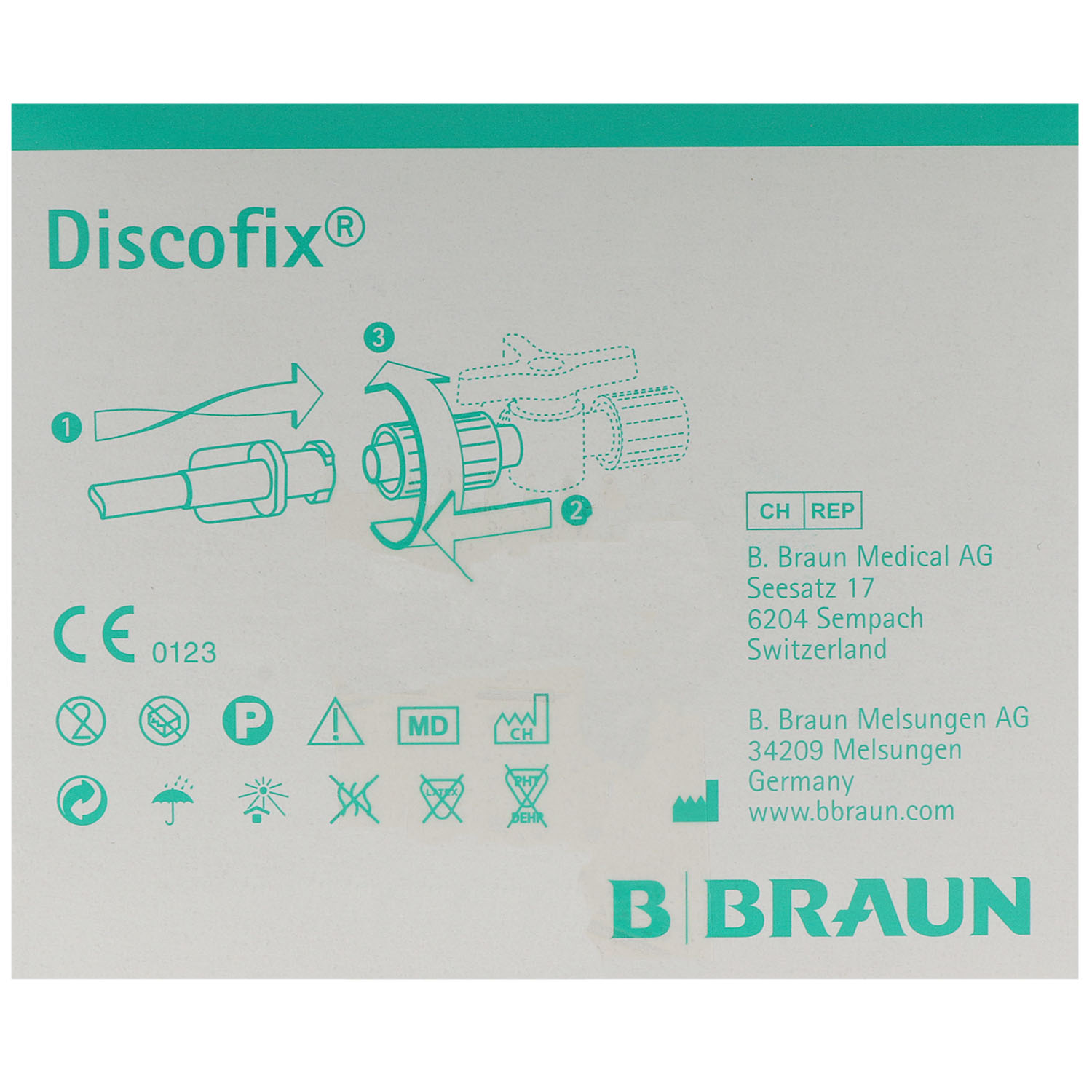 Discofix-3, Dreiwegehahn, 50 Stück