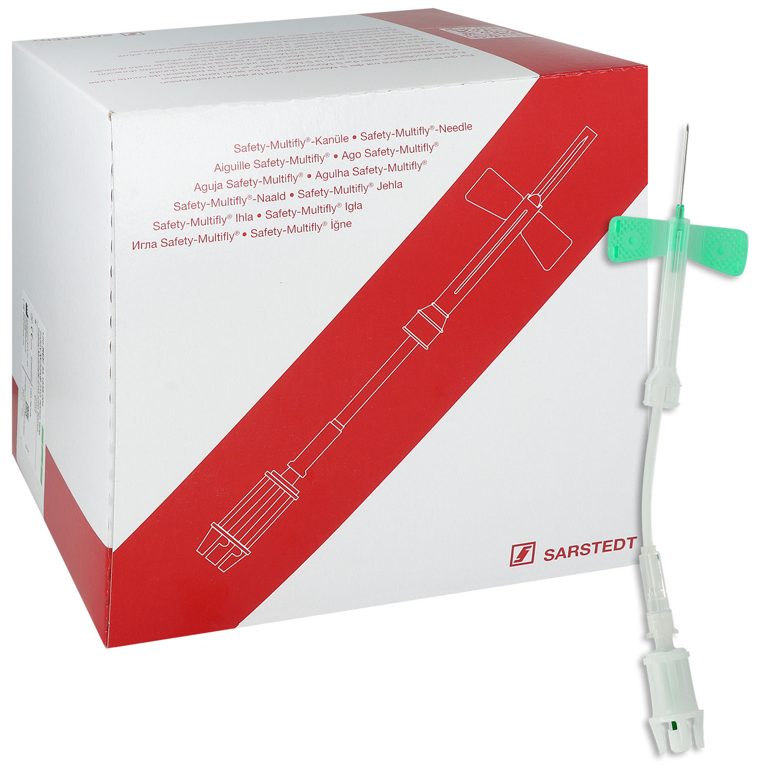 Safety-Multifly-Kanüle mit Multiadapter
