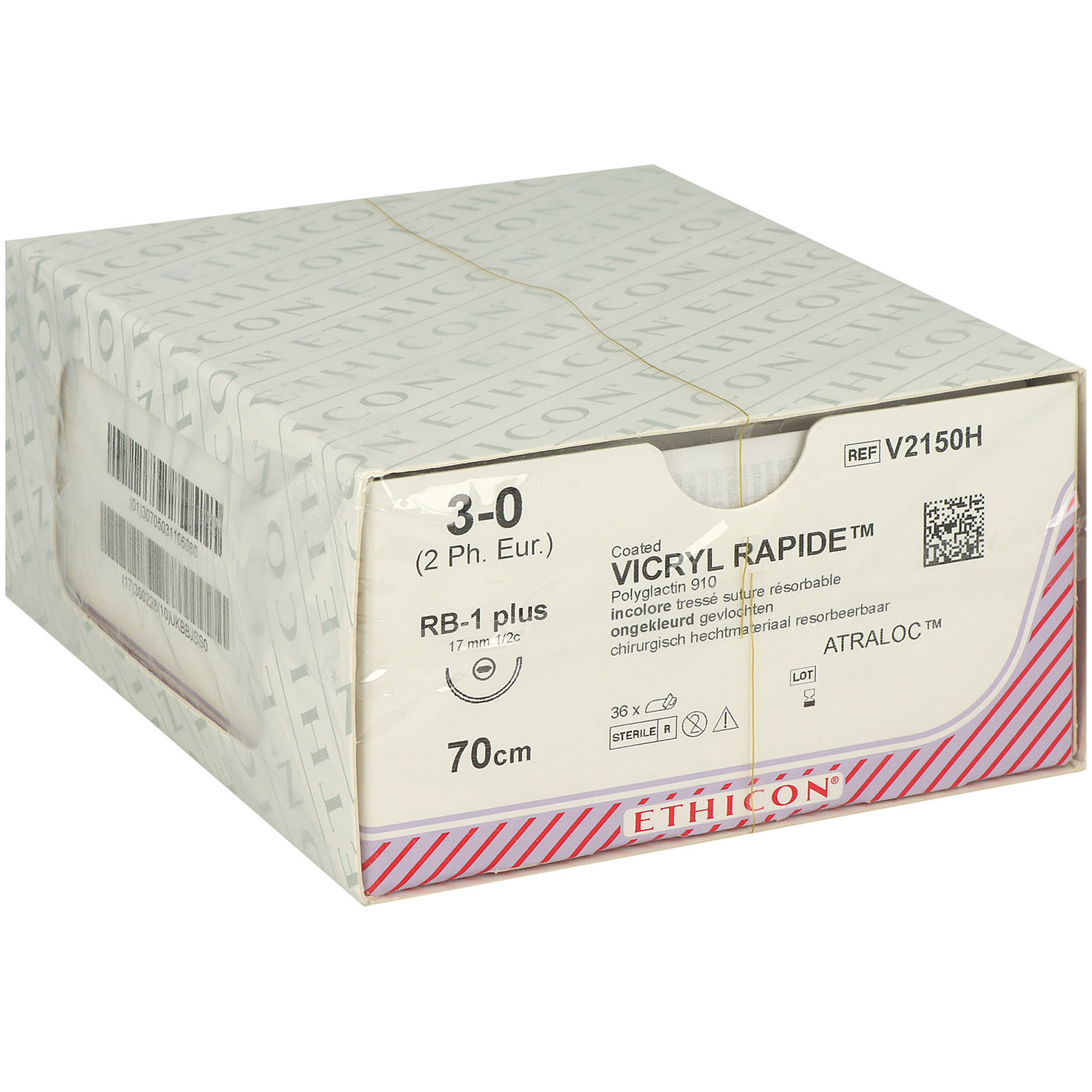 Vicryl Rapid ungefärbt geflochten V2150H