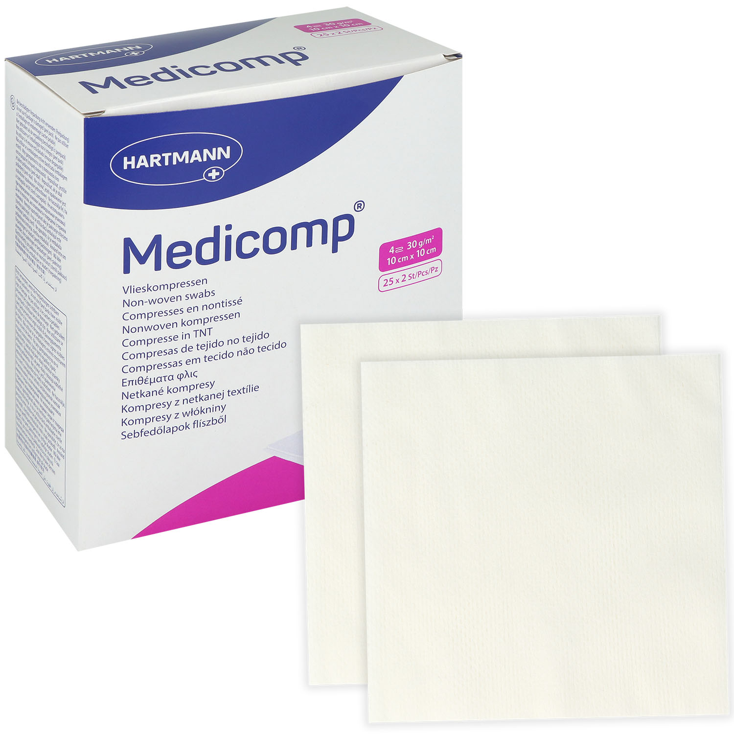 Medicomp Vlieskompressen steril 4lagig