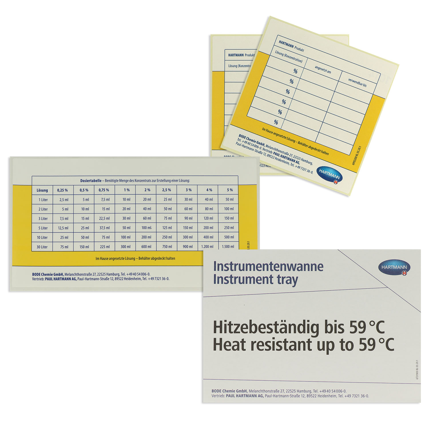 Bode Desinfektionswanne mit Siebeinsatz und Deckel