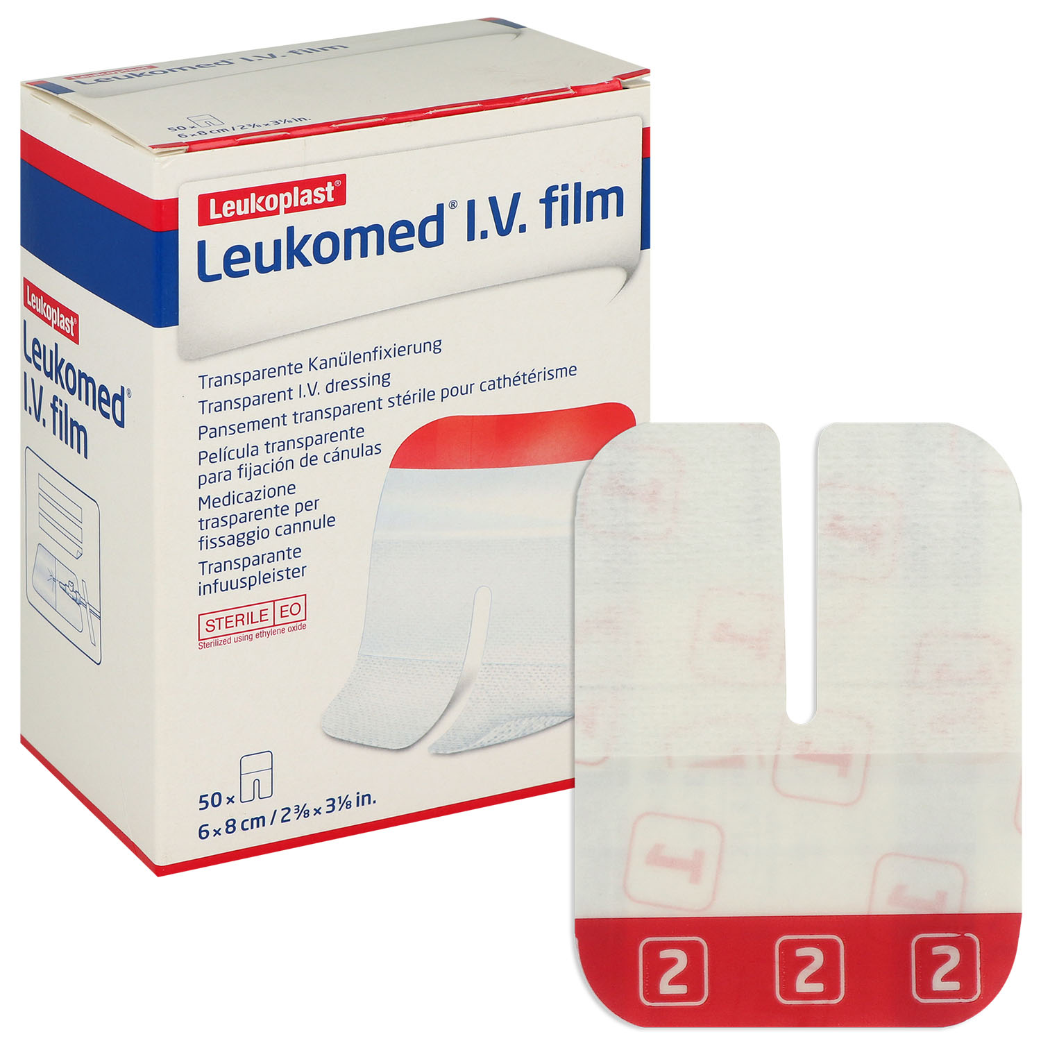 Leukomed I.V. Film keim- und wasserdichtes Kanülenfixierpflaster