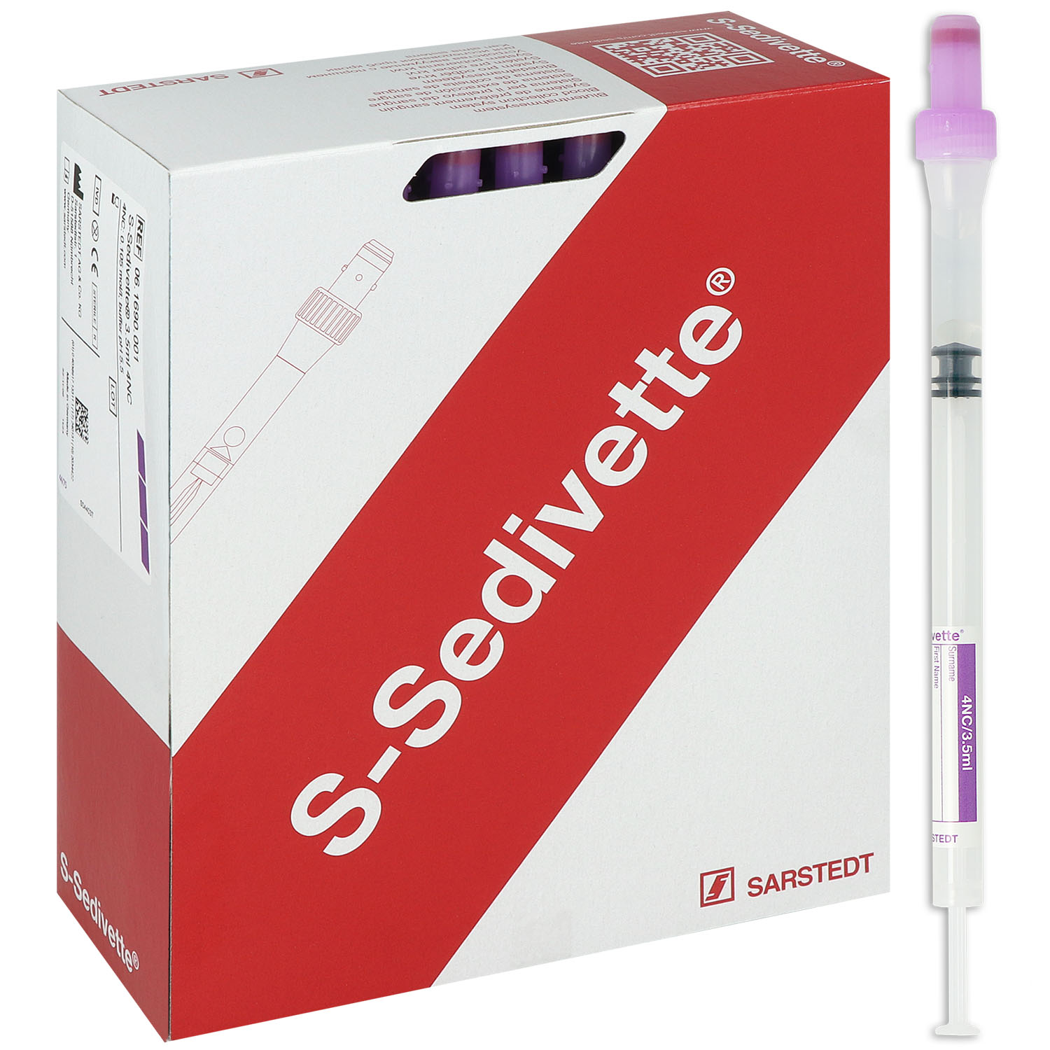 S-Sedivette 3,5 ml, 130 x 8 mm - 50 Stück