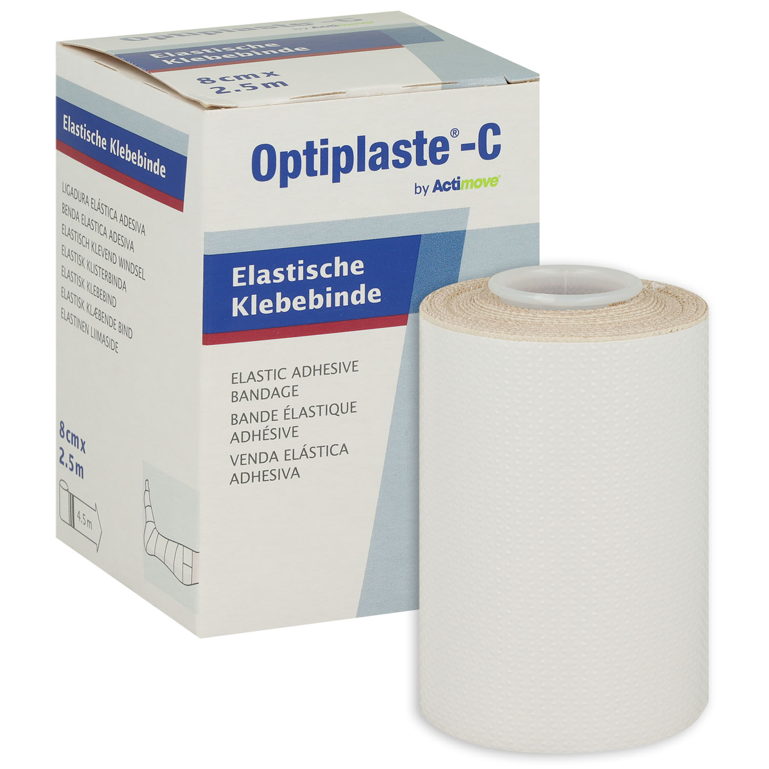 Optiplaste-C Klebebinde, in Faltschachtel