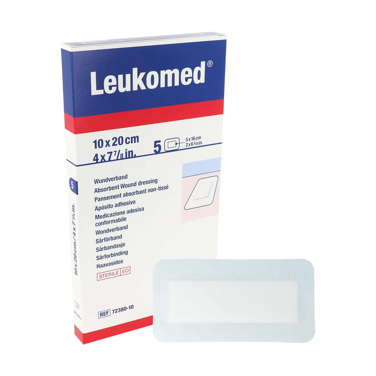 Leukomed 10 x 20 cm steriler Wundverband (5 Stück)