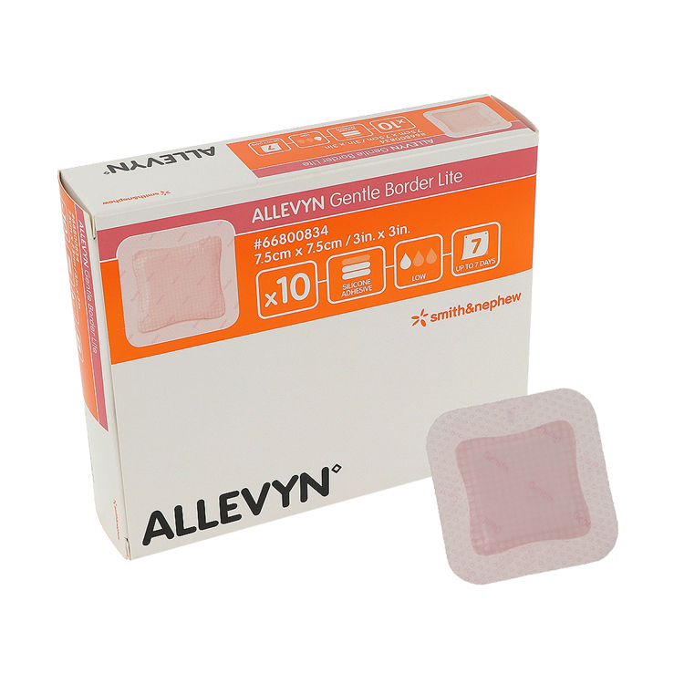Allevyn Gentle Border Lite 7,5 x 7,5 cm 10 St.