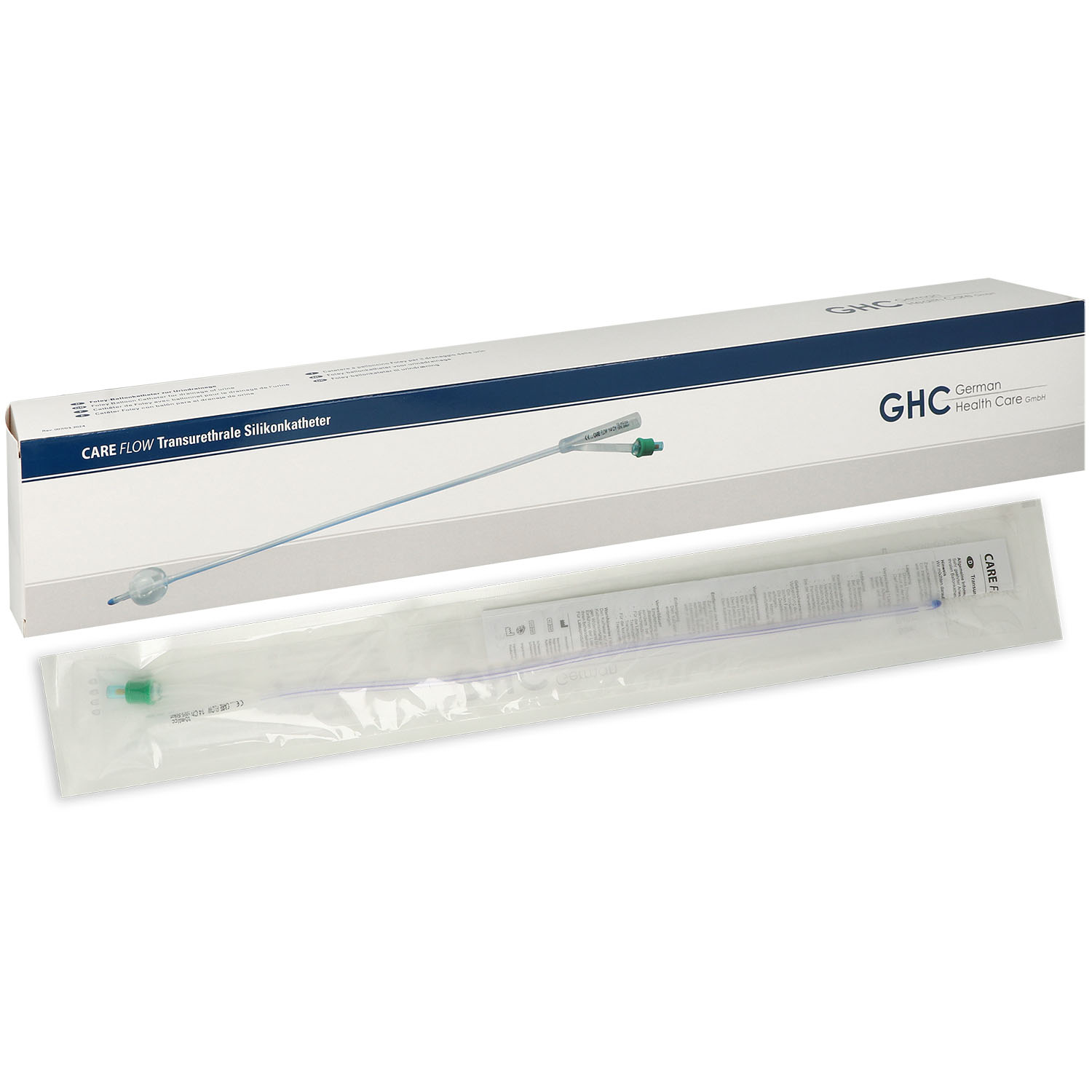 Care Flow Transurethraler 2-Wege Silikonballonkatheter mit Nelatonspritze