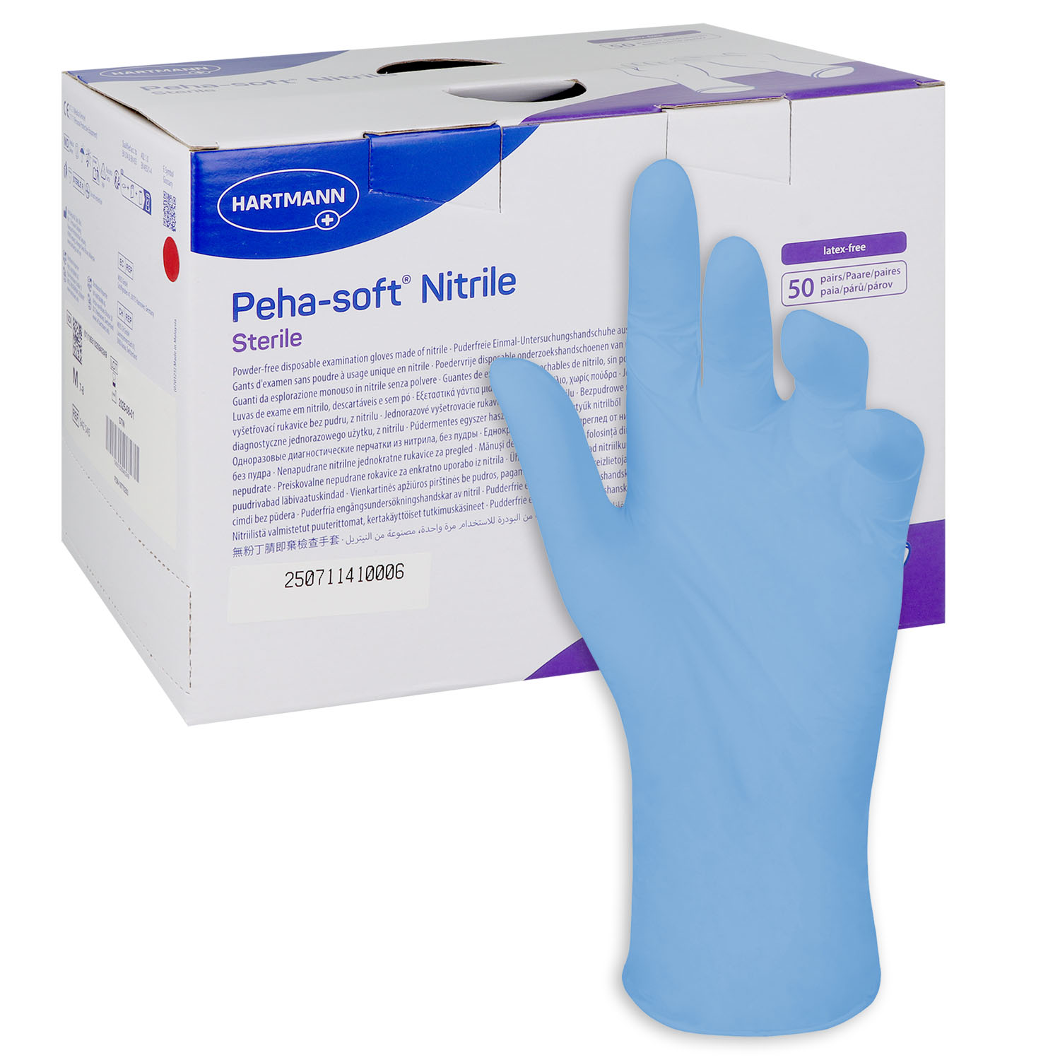 Peha-soft Nitrile Sterile Untersuchungshandschuhe, latexfrei, puderfrei