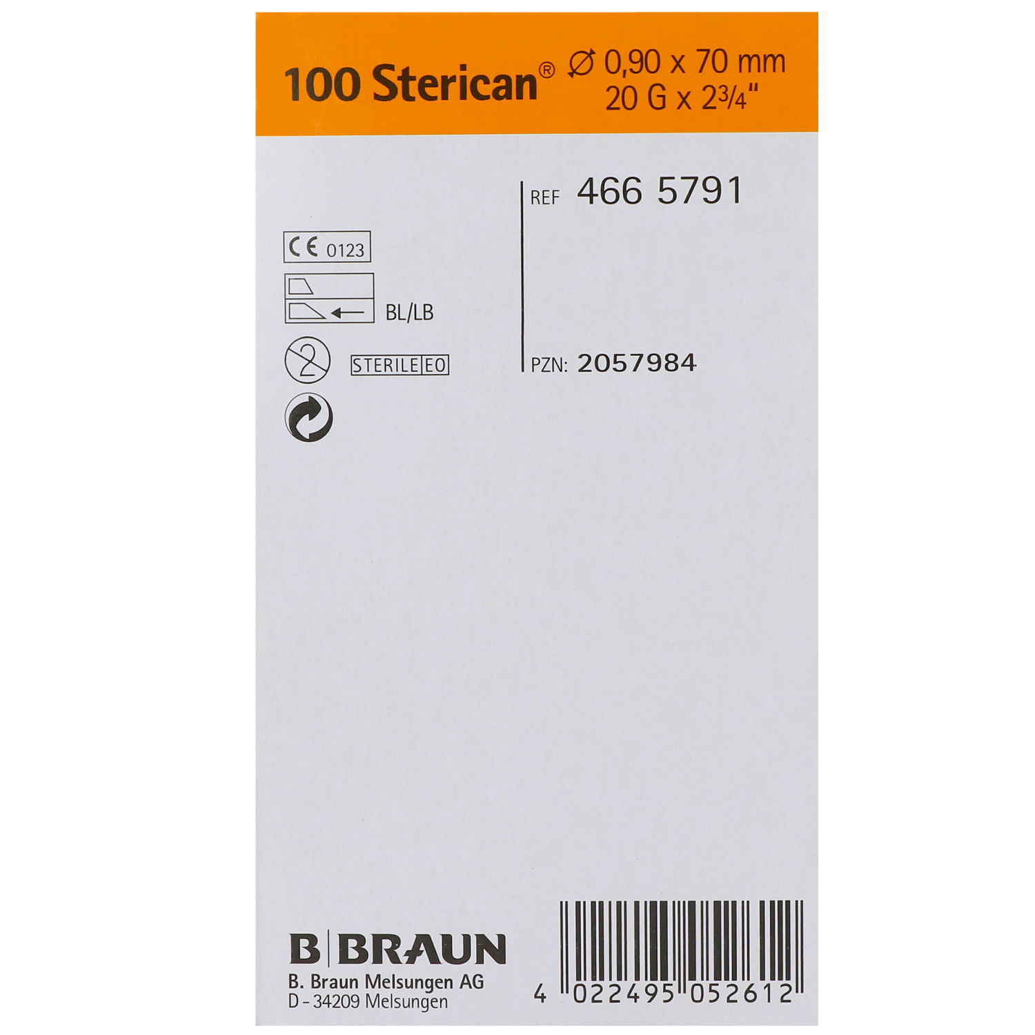 STERICAN Einmal-Kanülen in Sondergrößen