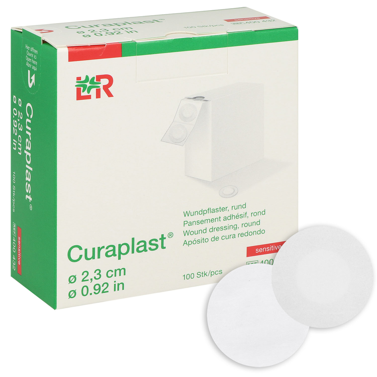 Curaplast sensitive Pflaster rund