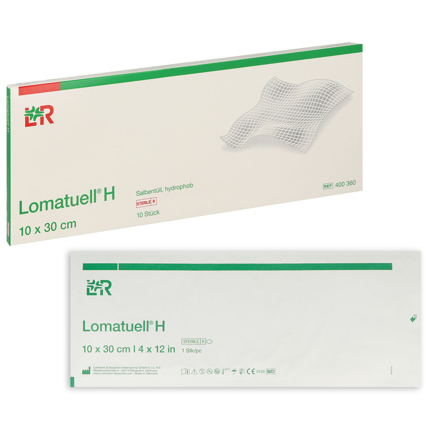Lomatuell H Salbentüll, Kompresse, steril