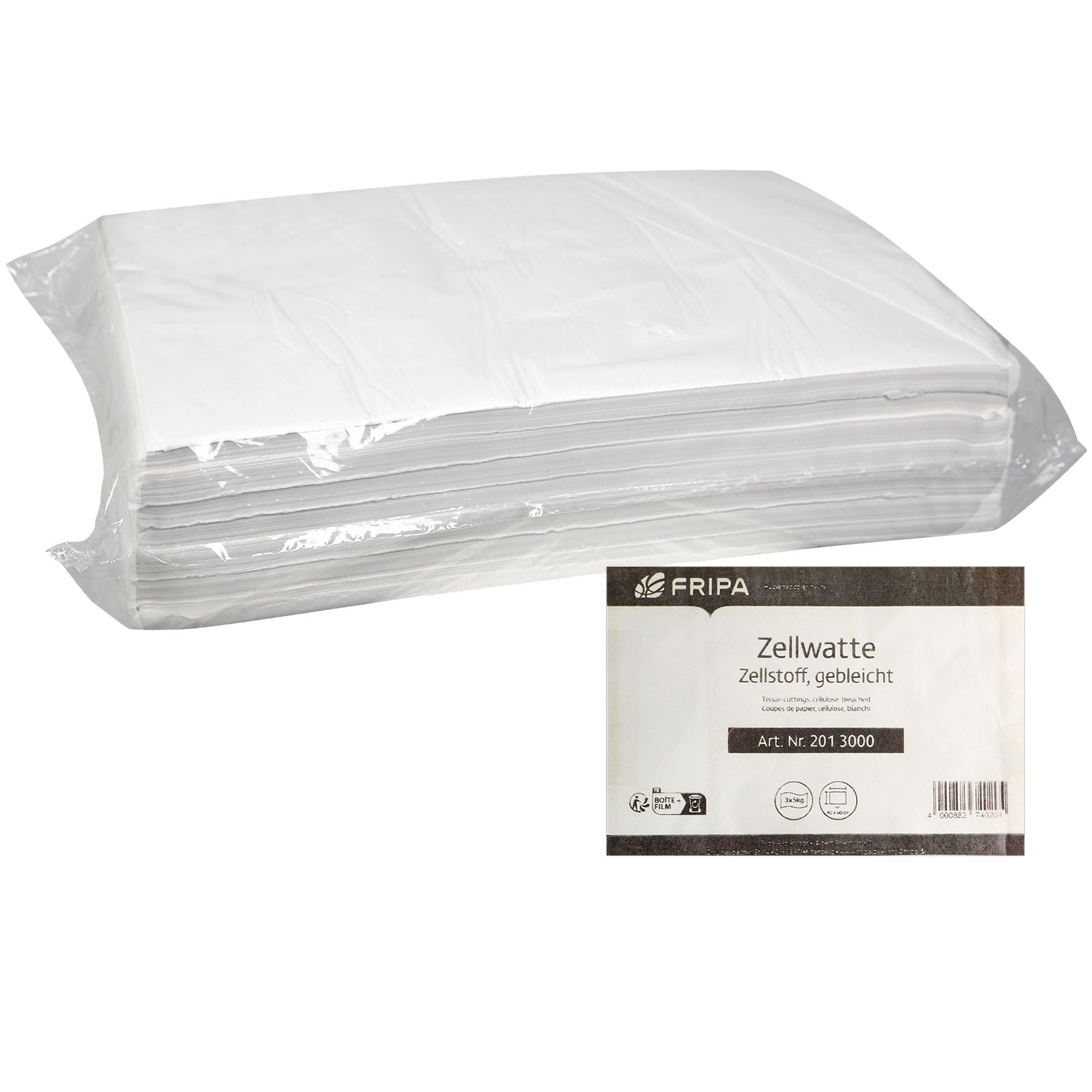 Fripa Zellstoff in Lagen hochgebleicht, 2-Lagig, 40 x 60 cm  - 5 kg