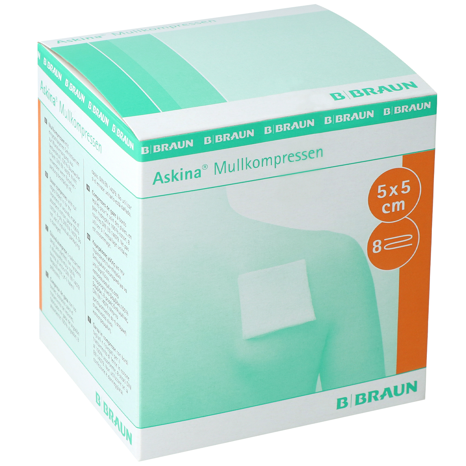 Askina Mullkompressen 5 x 5 cm - steril - 8-fach - 25 x 2 Stück