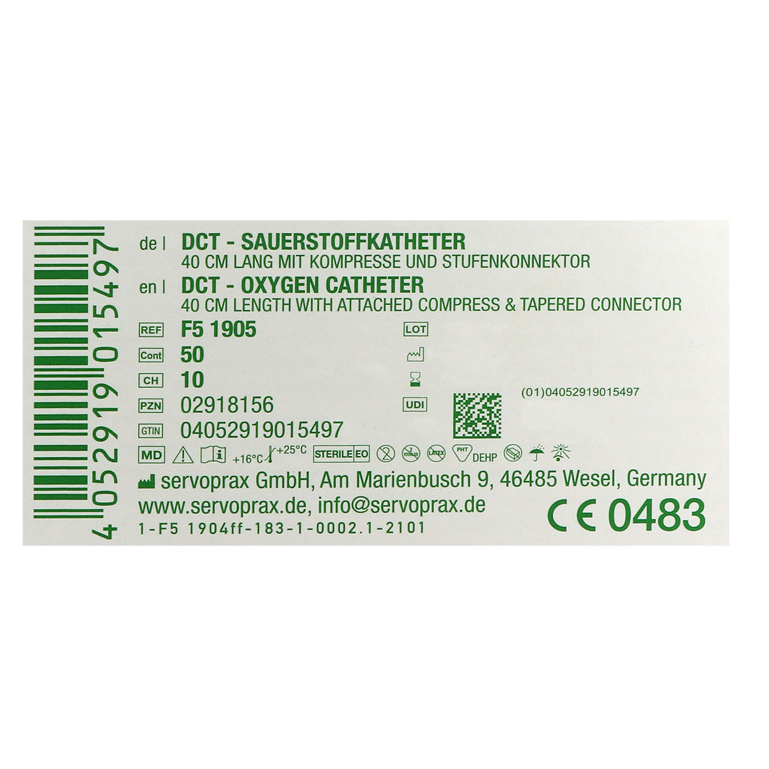 DCT Sauerstoff Katheter