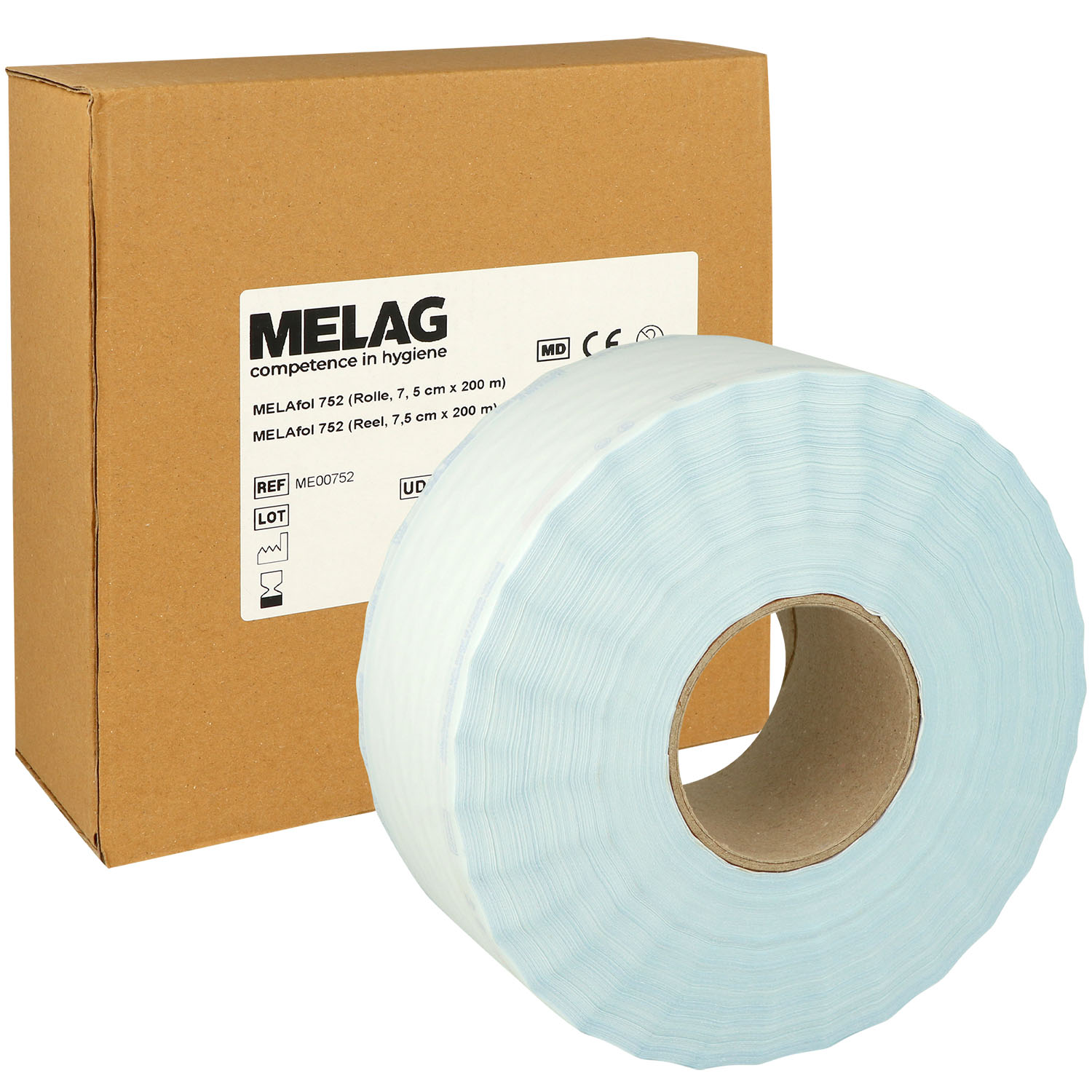 MELAfol Sterilisationsschlauch 7.5 cm x 200 m - 1 St.