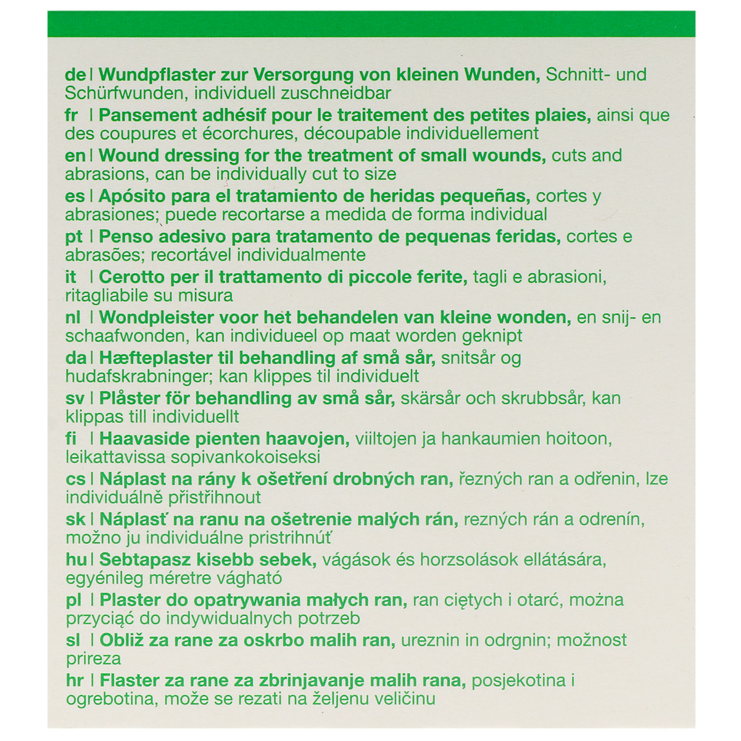 Curaplast Sensitive Wundschnellverband