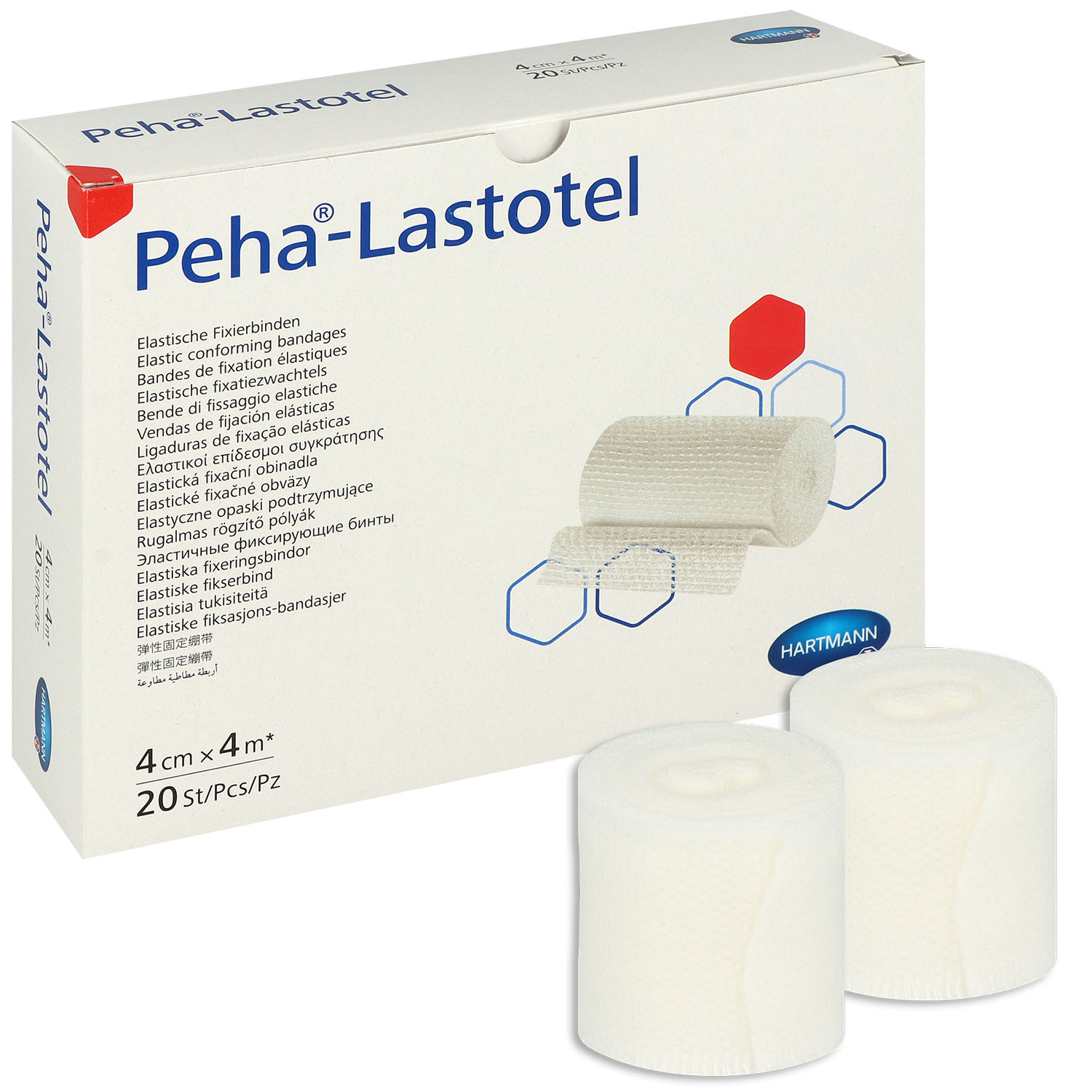 Peha-Lastotel 4 cm x 4 m - 20 Fixierbinden