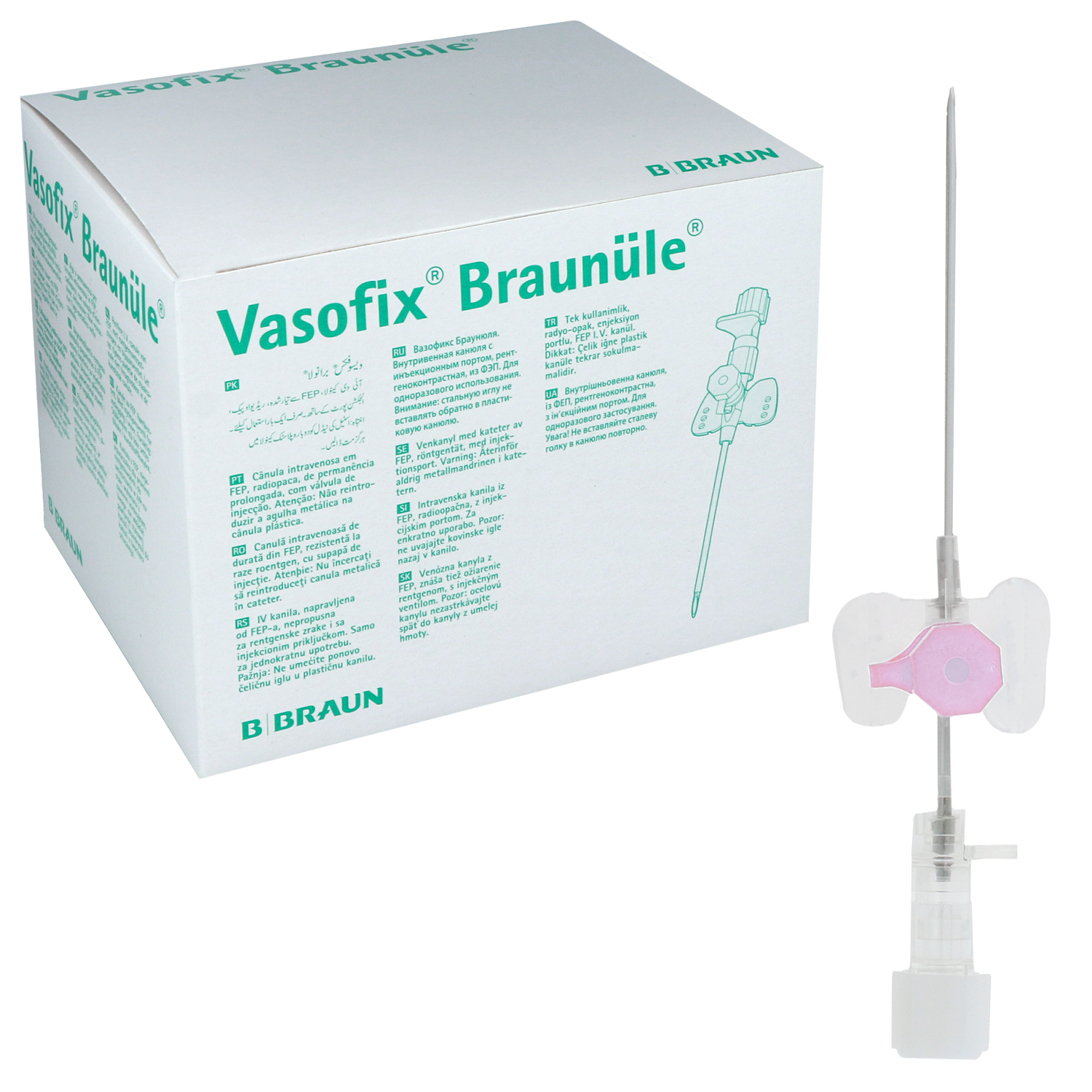 Vasofix Braunüle G20 - 1.10 x 33 mm - rosa